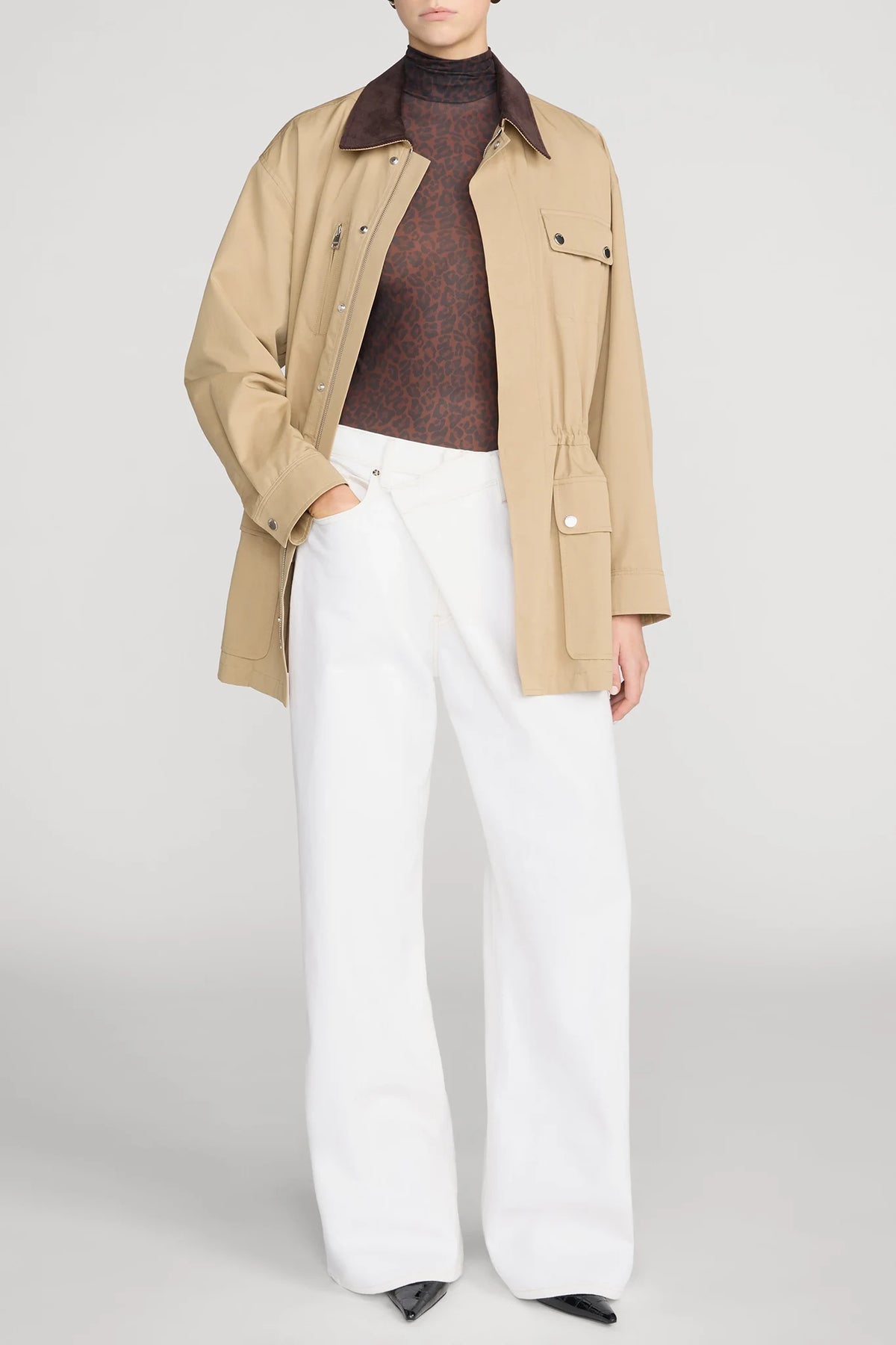 The Twill Safari Jacket Jackets &amp; Coats Frame