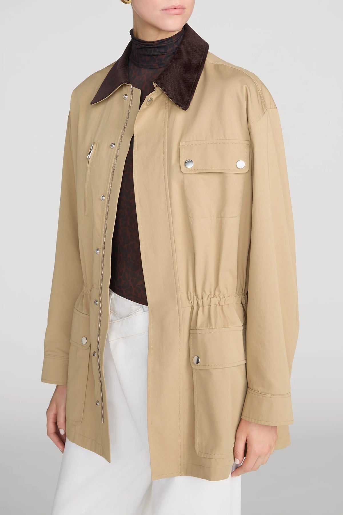 The Twill Safari Jacket Jackets &amp; Coats Frame