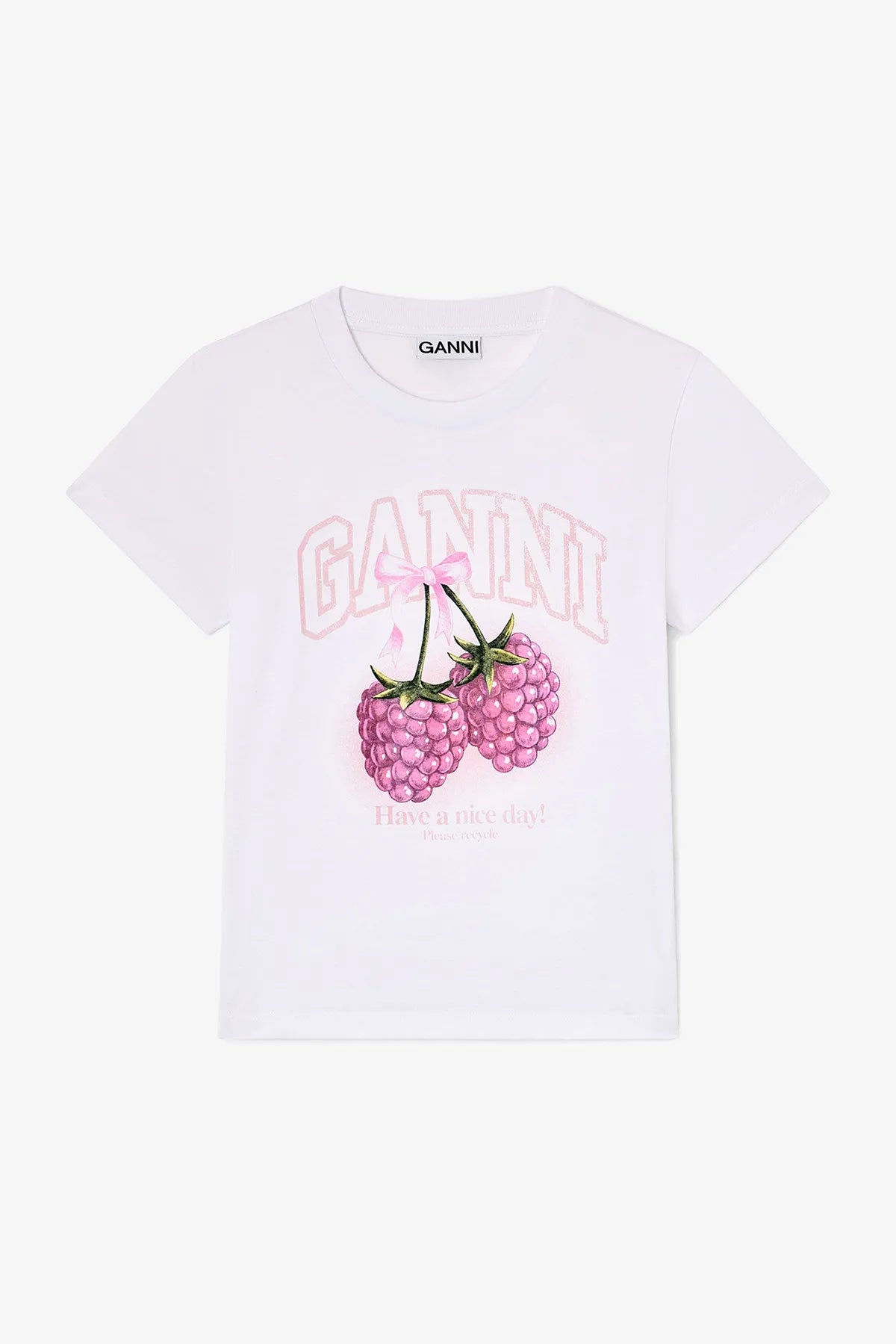 Baby Fit T-shirt with Raspberry T-Shirts & Tanks Ganni