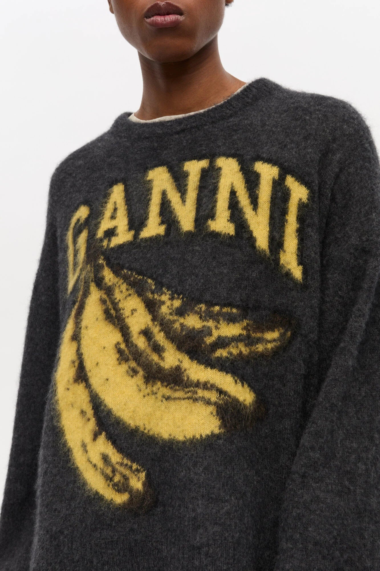 Black Banana Graphic Sweater Sweaters &amp; Knits Ganni