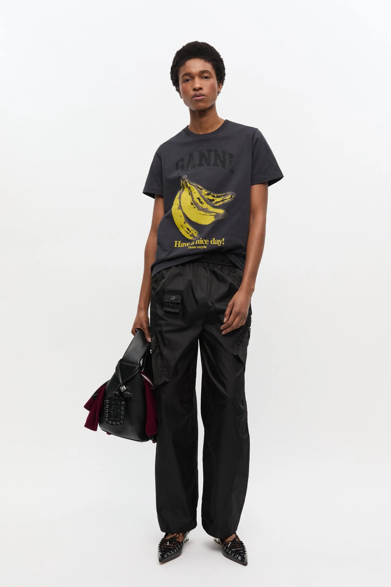 Black Banana Graphic T-shirt T-Shirts Ganni