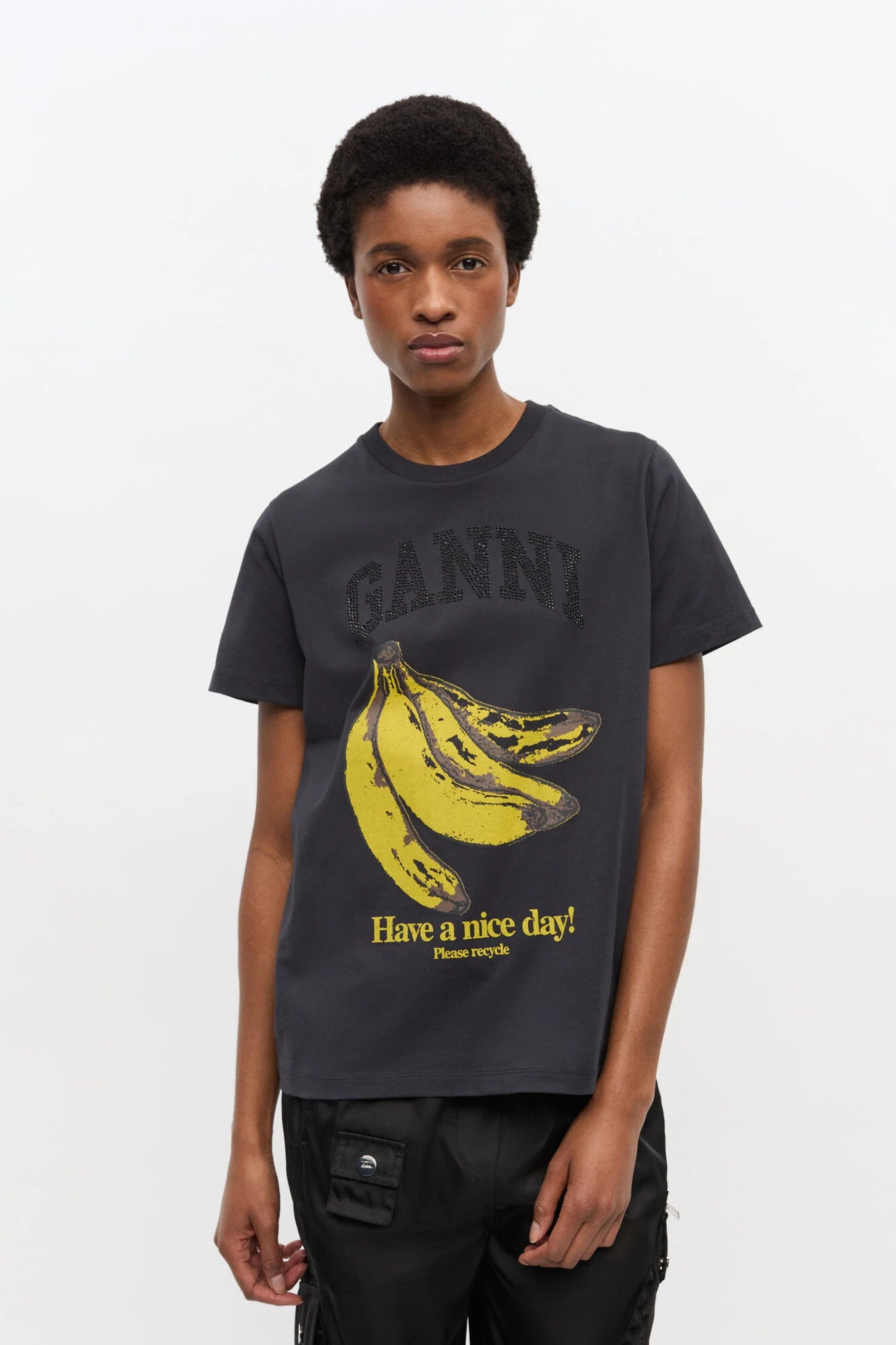 Black Banana Graphic T-shirt T-Shirts Ganni