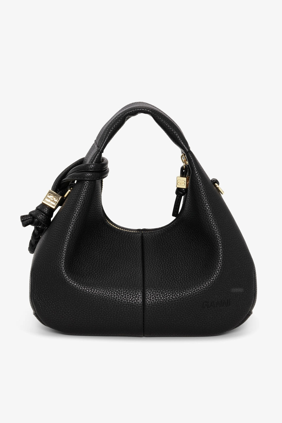 Black Mini Hobo Bag Accessories Ganni
