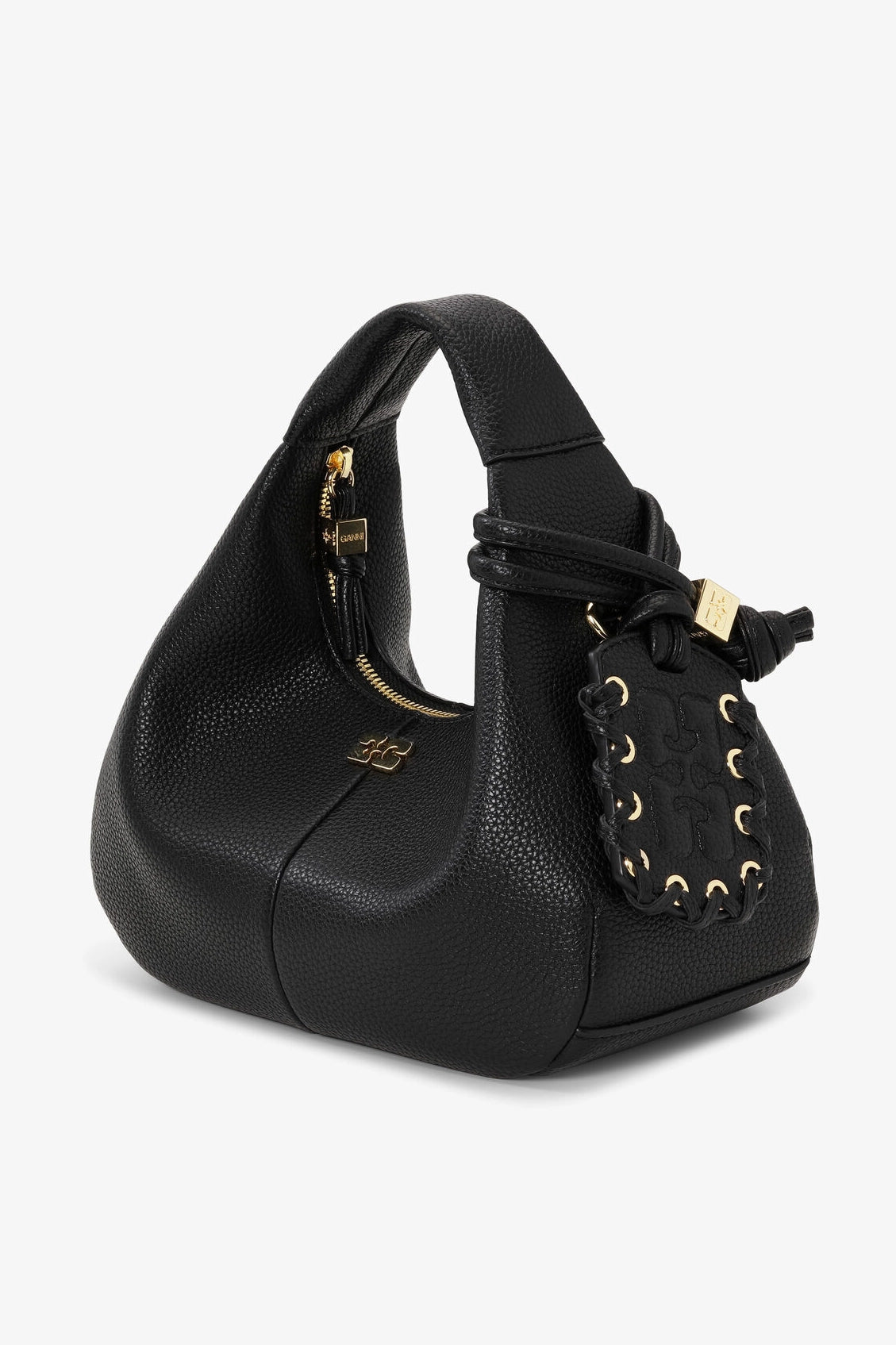 Black Mini Hobo Bag Accessories Ganni