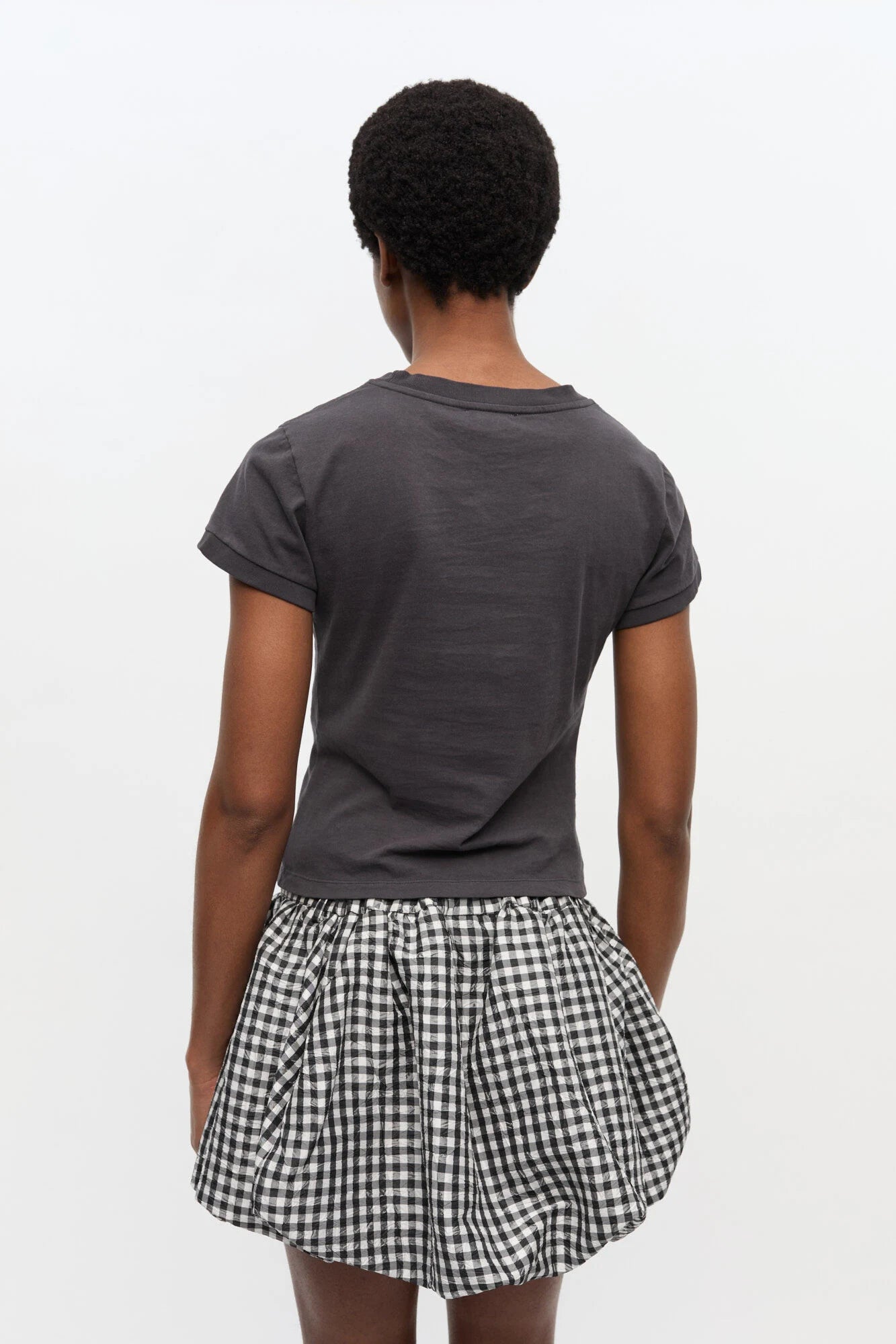 Black Poodle Graphic Cropped T-shirt T-Shirts Ganni