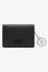 Card Holder With Flap in Grained Black Accessories Ganni