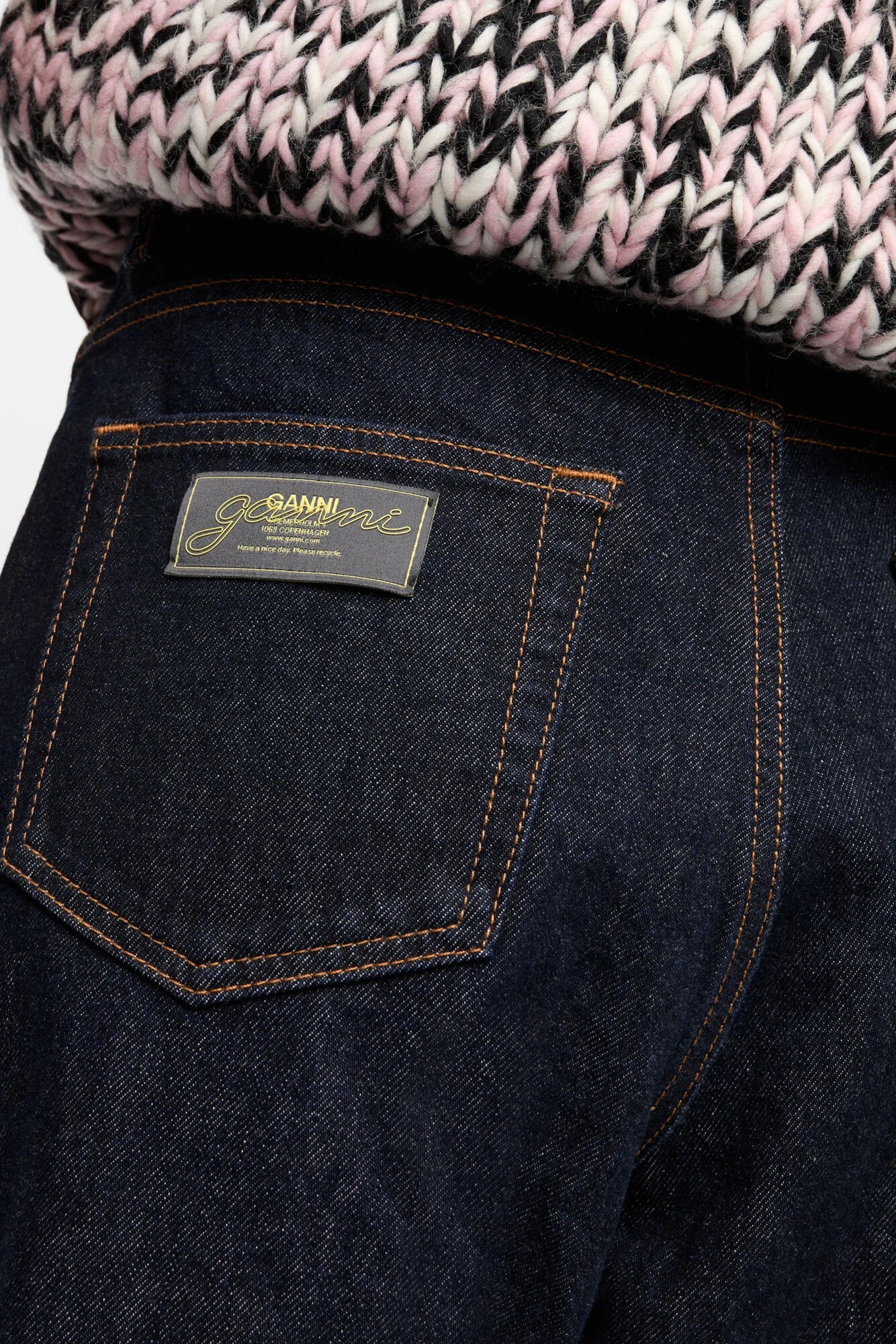 Dark Blue Izey Jeans Pants Ganni