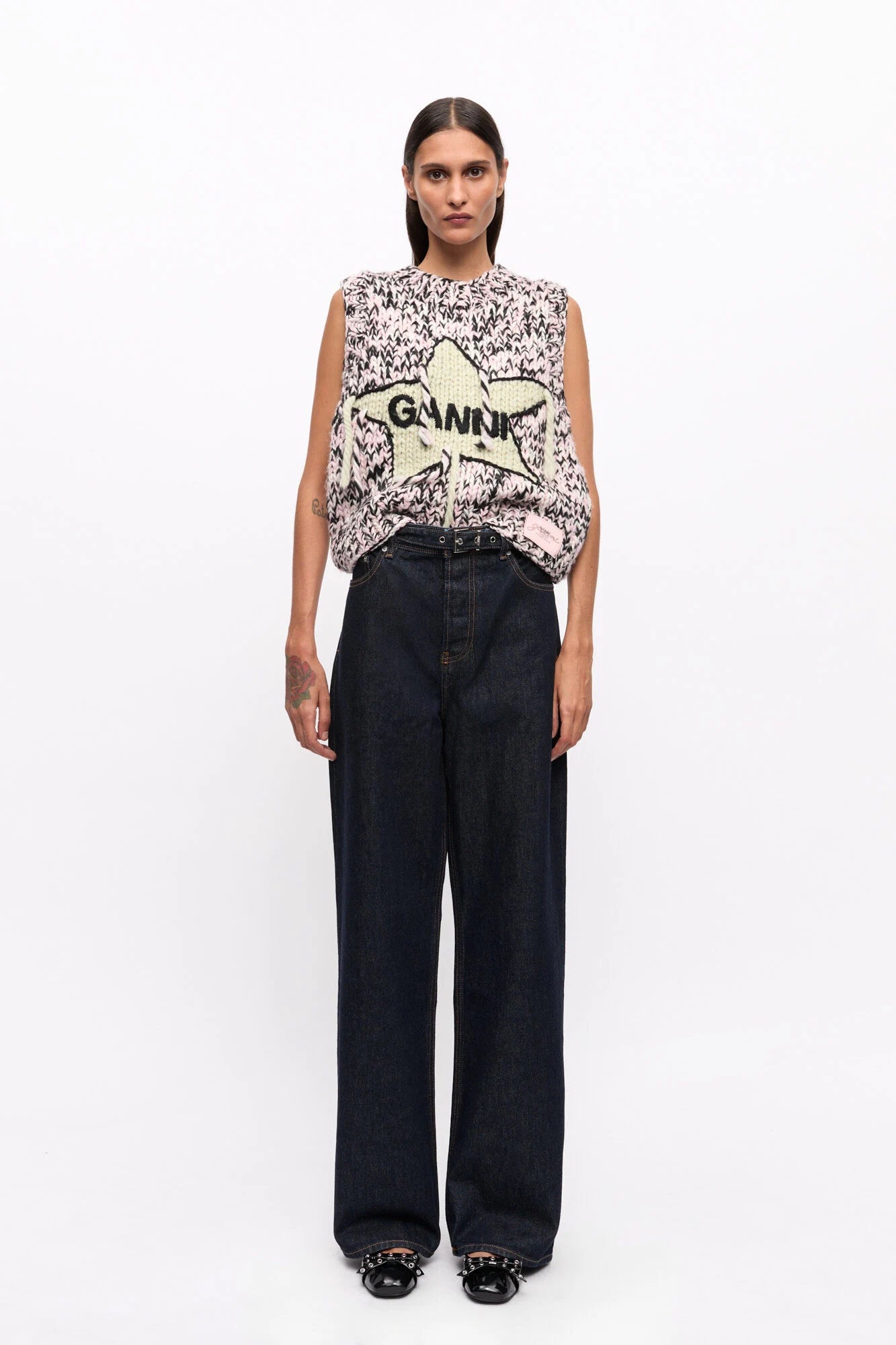 Dark Blue Izey Jeans Pants Ganni