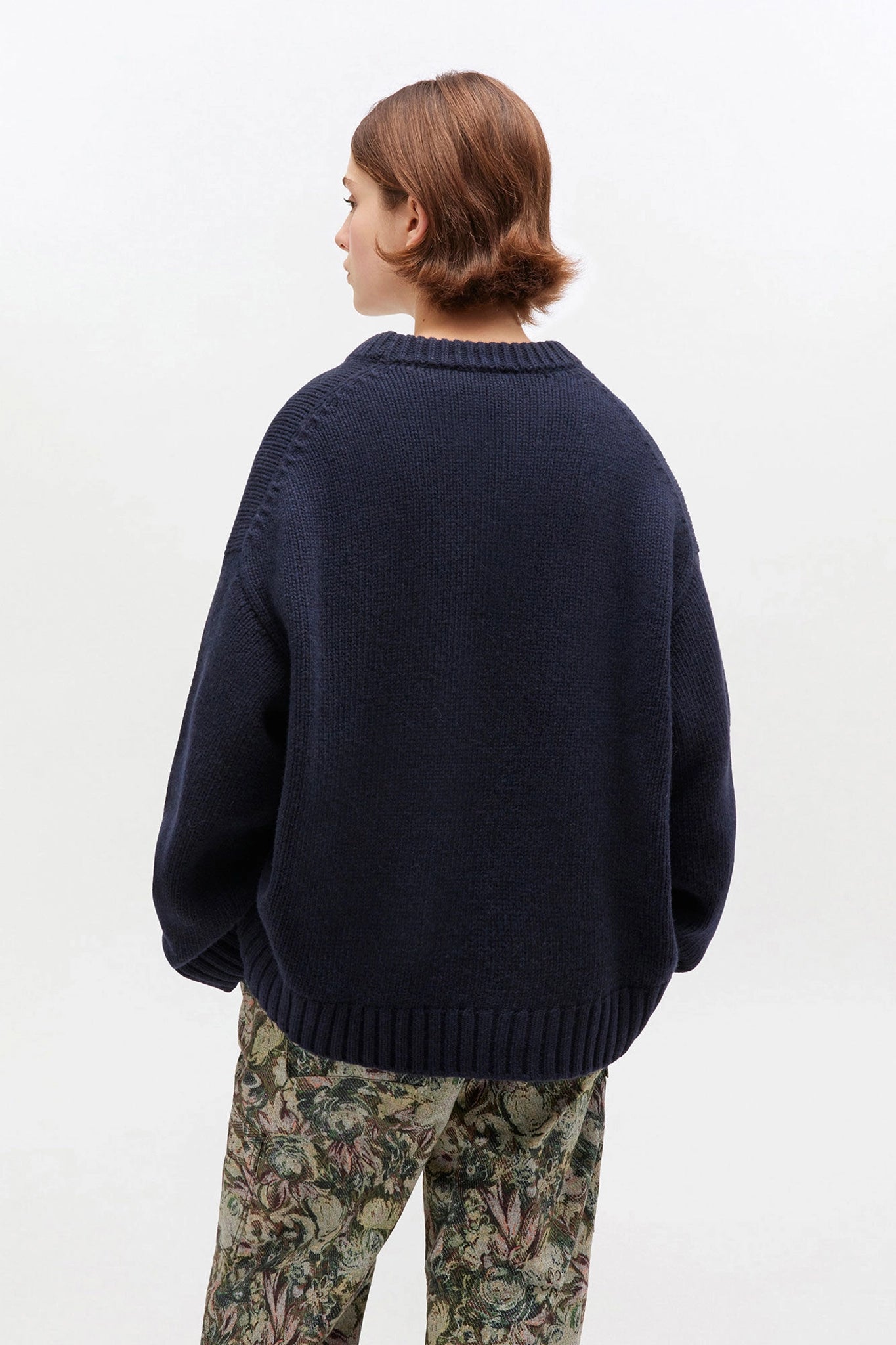Dark Blue Wool Mix Sweater Sweaters & Knits Ganni