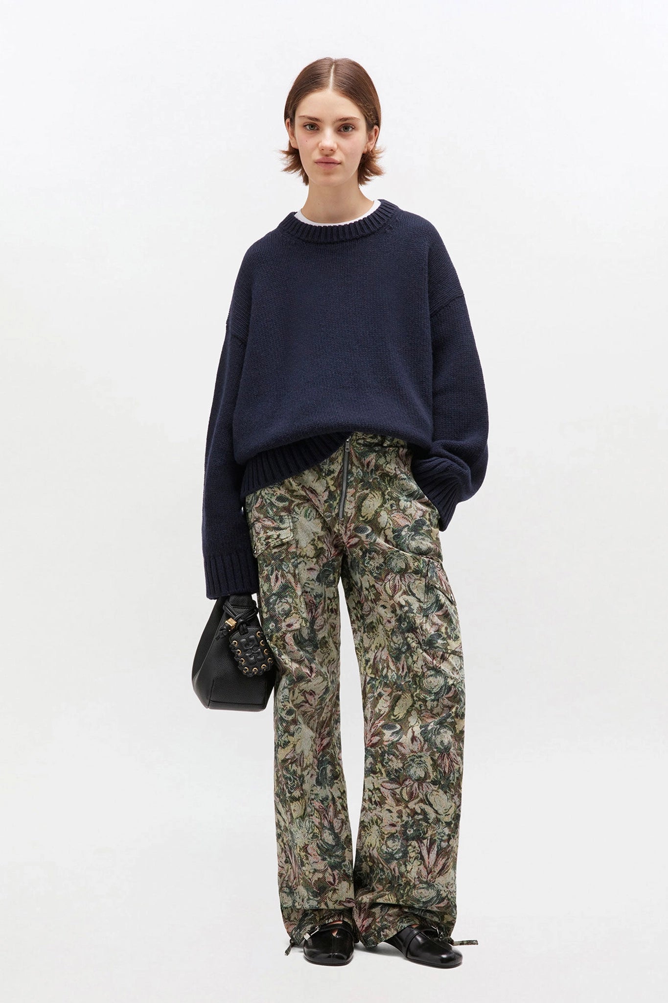 Dark Blue Wool Mix Sweater Sweaters &amp; Knits Ganni