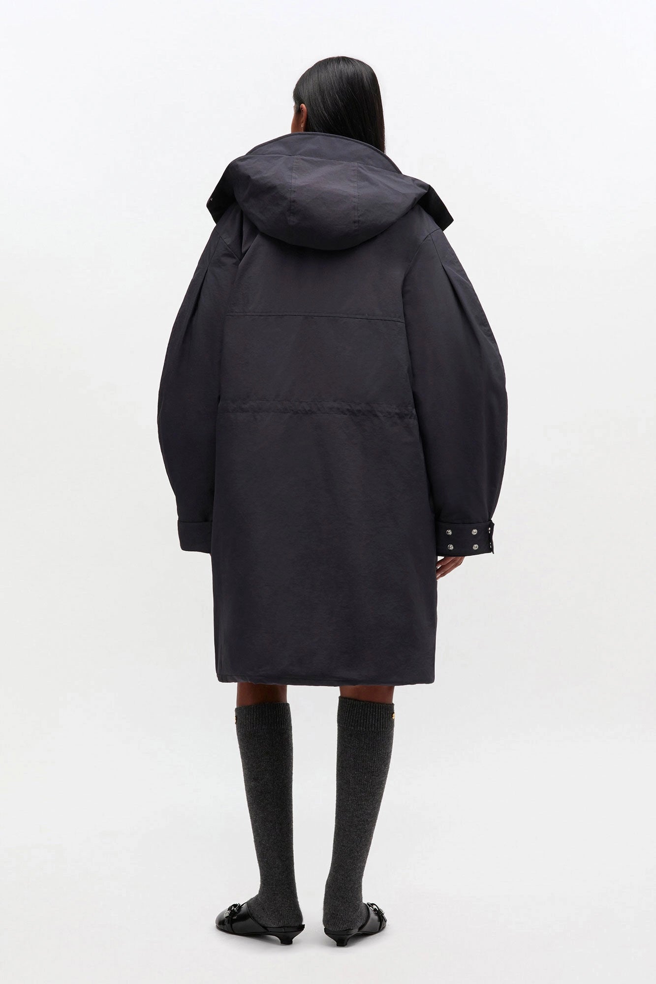 Dark Grey Tri-Layer Parka Coat Jackets & Coats Ganni