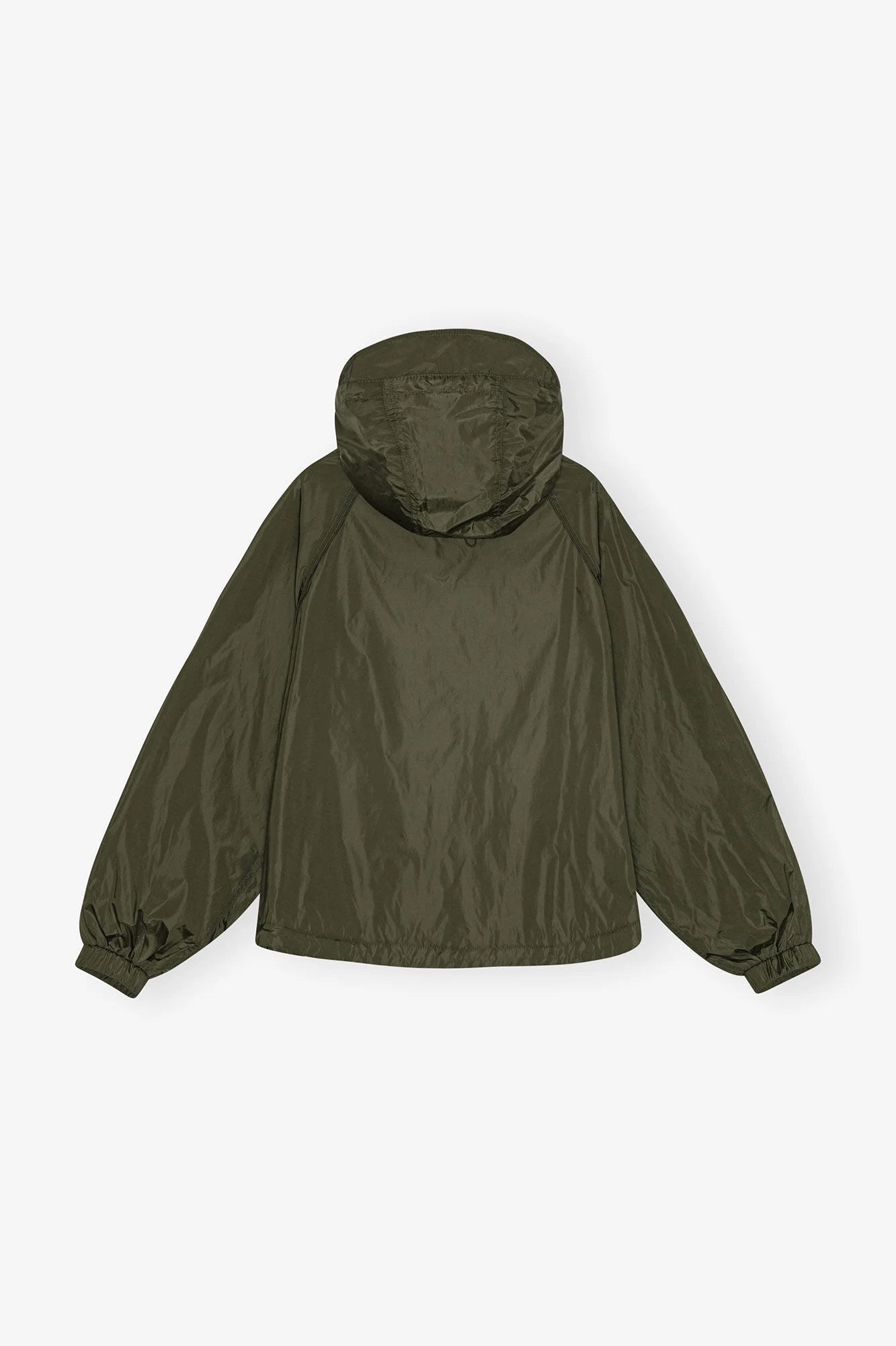 Green Nylon Jacket Jackets &amp; Coats Ganni