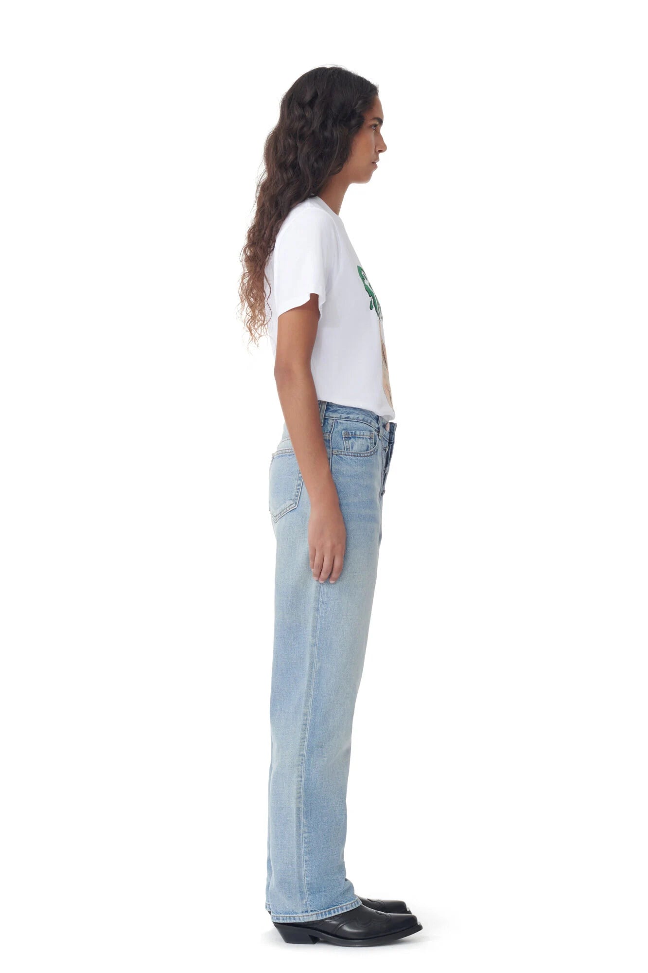 Jersey Graphic Bunny Tee T-Shirts Ganni