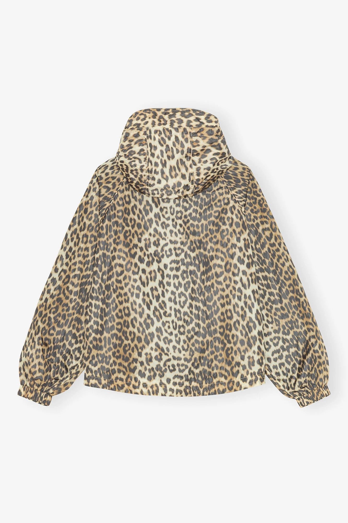 Leopard Print Nylon Jacket Jackets &amp; Coats Ganni