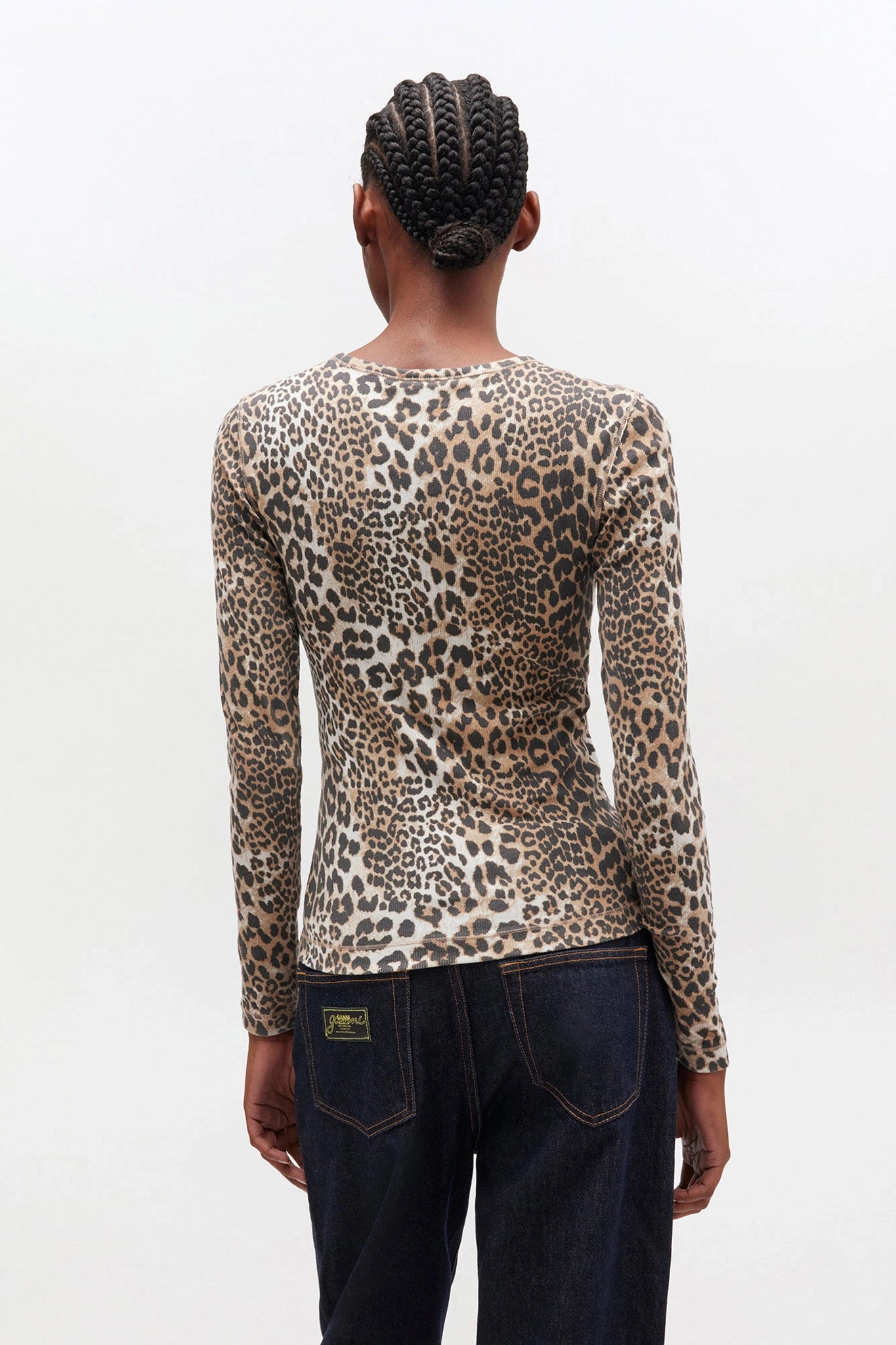 Rib Long Sleeve T-Shirts Ganni