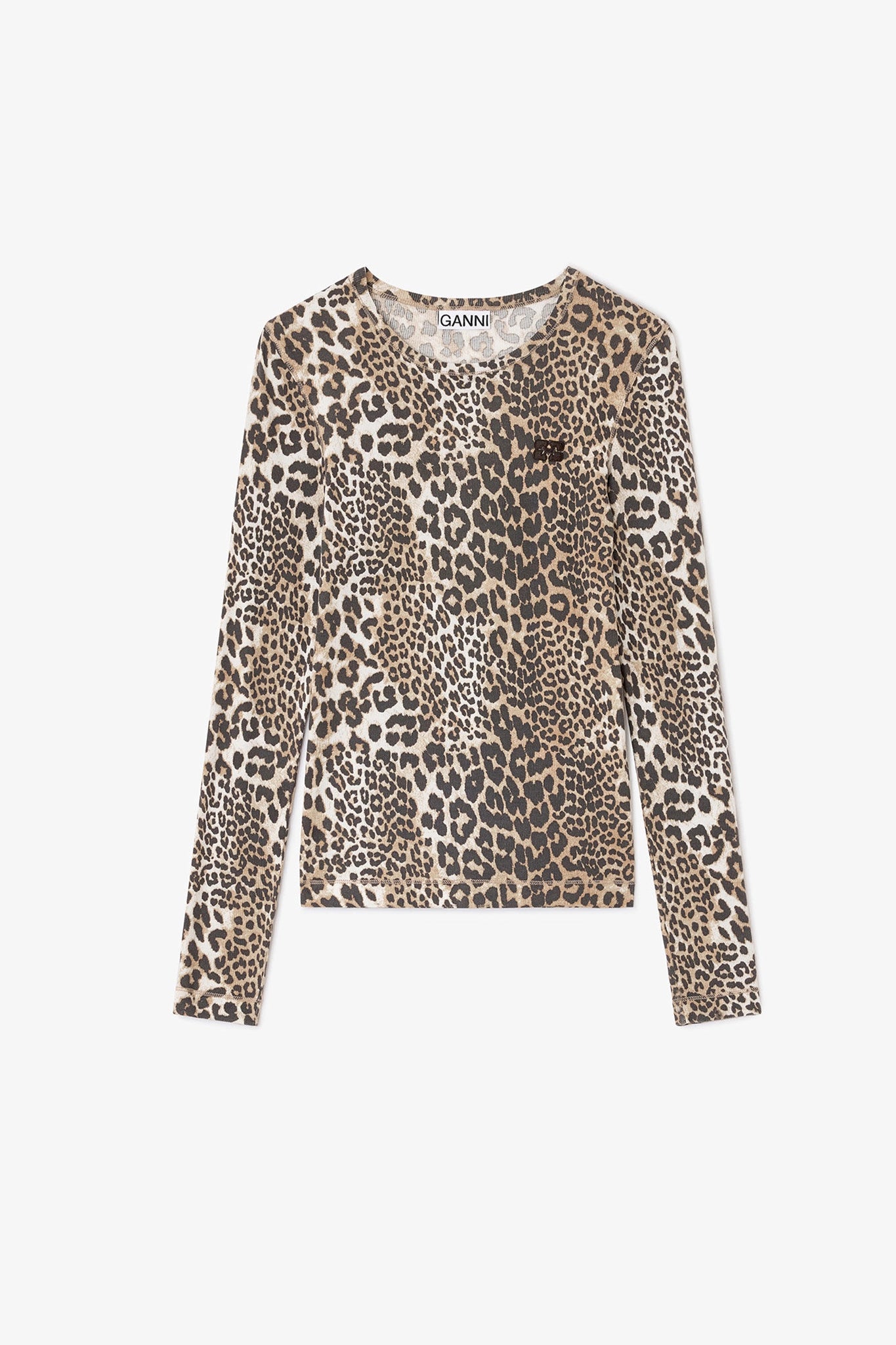 Rib Long Sleeve T-Shirts Ganni
