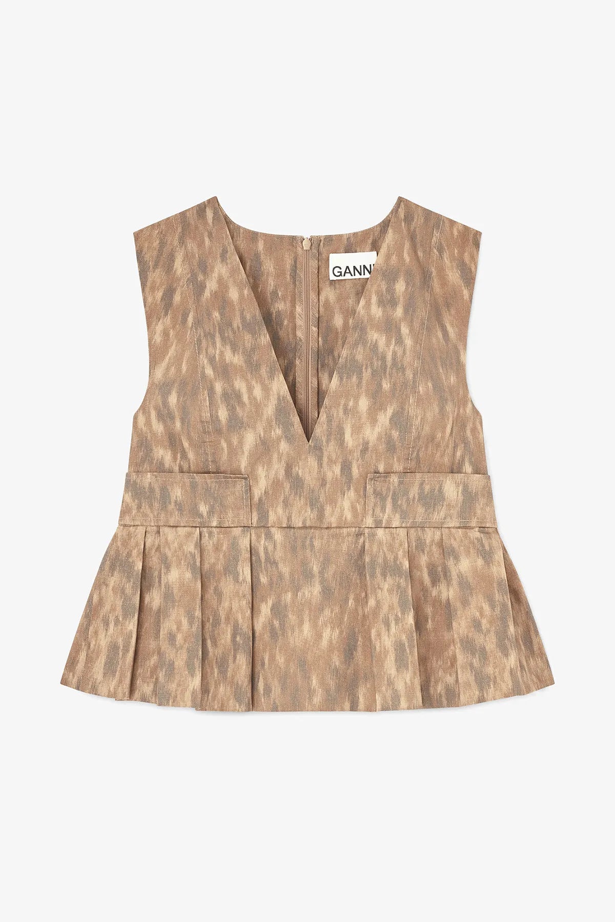 Top in Printed Cotton Shirts &amp; Tops Ganni