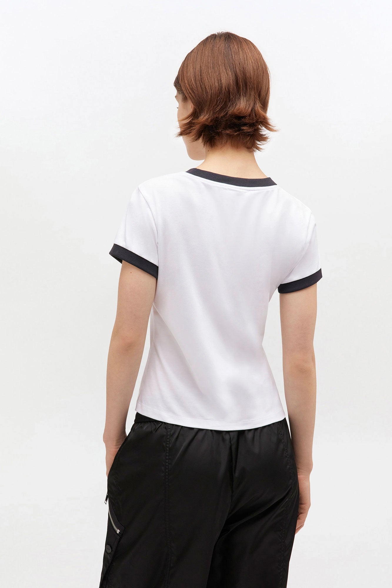 White Cropped Kitty T-shirt T-Shirts Ganni