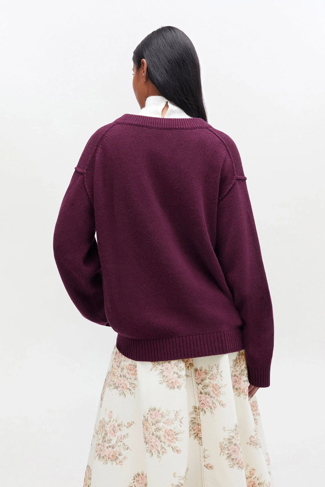 Wool Mix V-neck Jumper Sweaters &amp; Knits Ganni