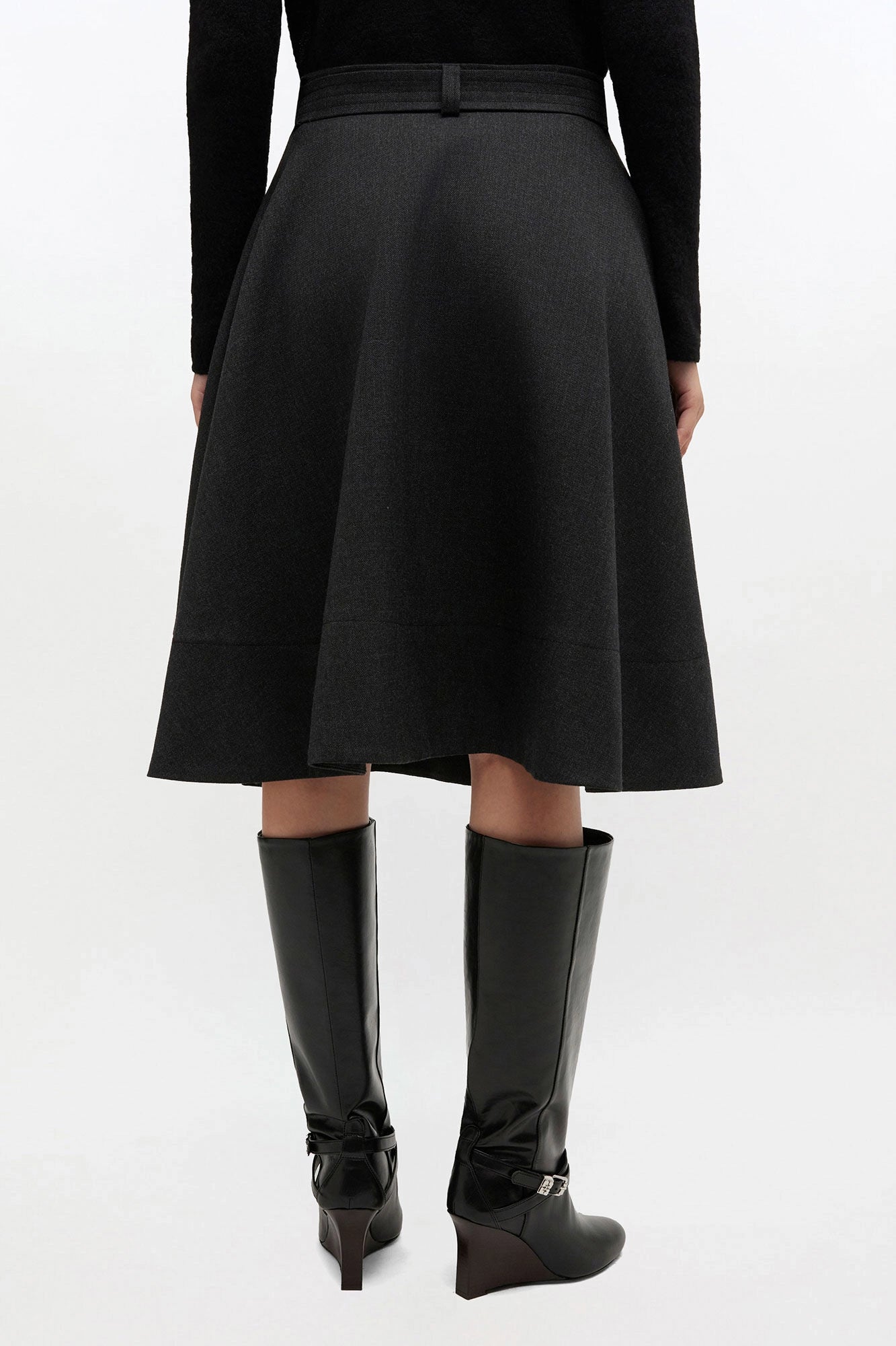 Wool Suiting Wrap Skirt Skirts Ganni