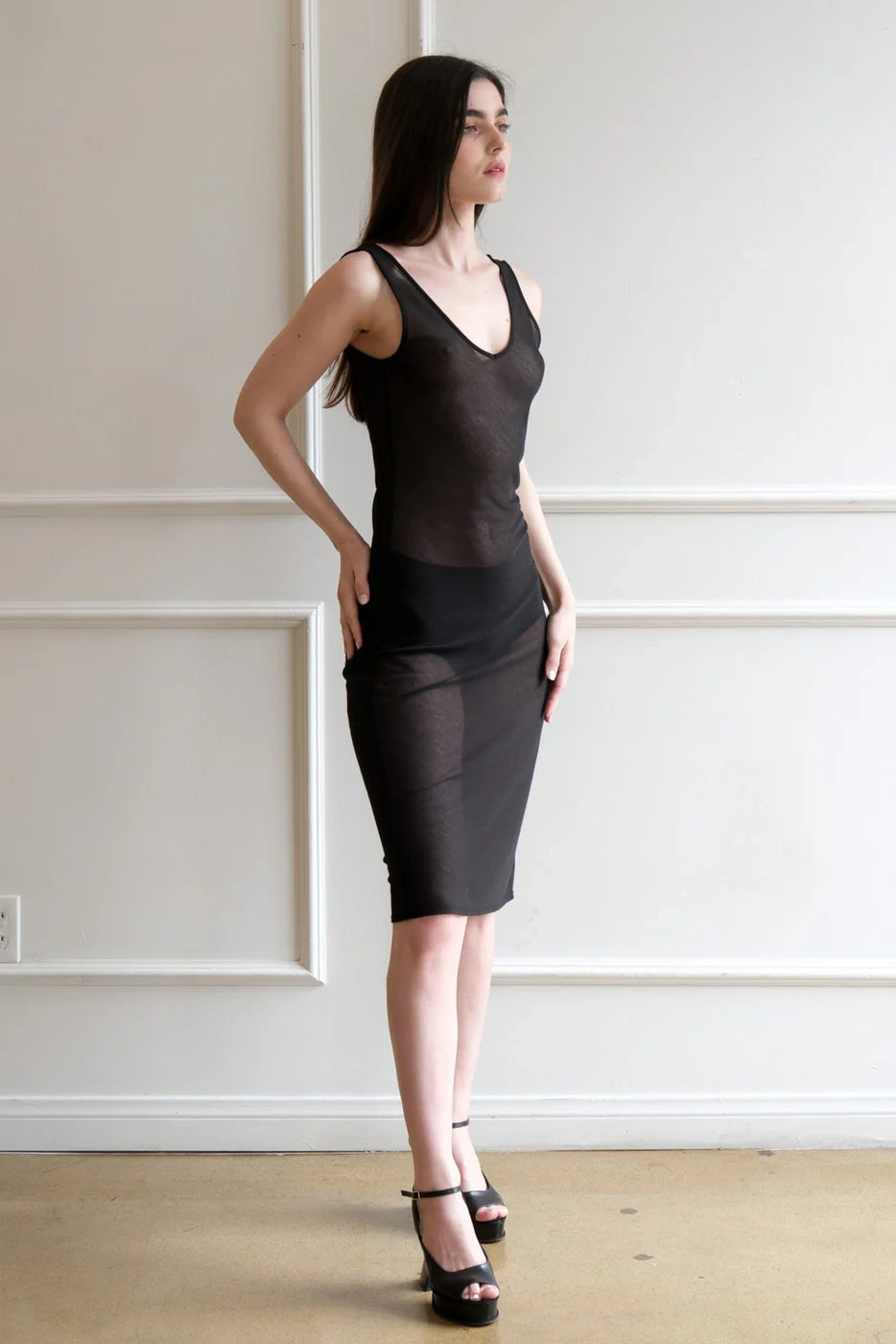 Noah Slip Dress Dresses Geel