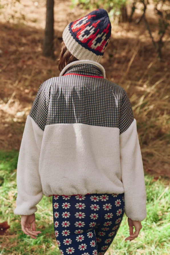 The Print-Mix Plush Terrain Half-Zip Jackets & Coats The Great