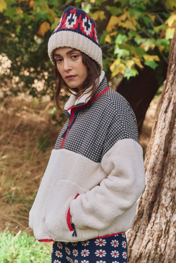 The Print-Mix Plush Terrain Half-Zip Jackets &amp; Coats The Great