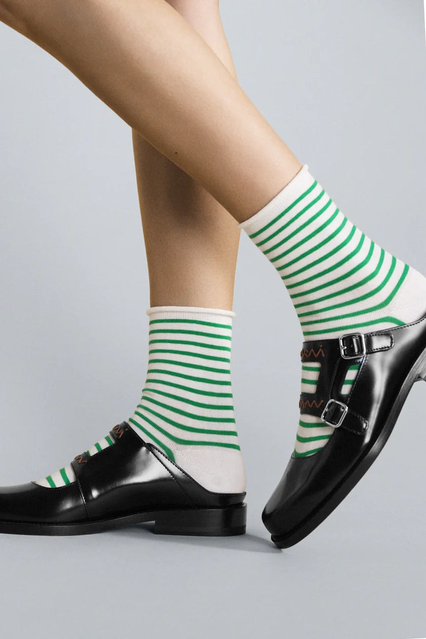 Nautical Stripe Crew Sock