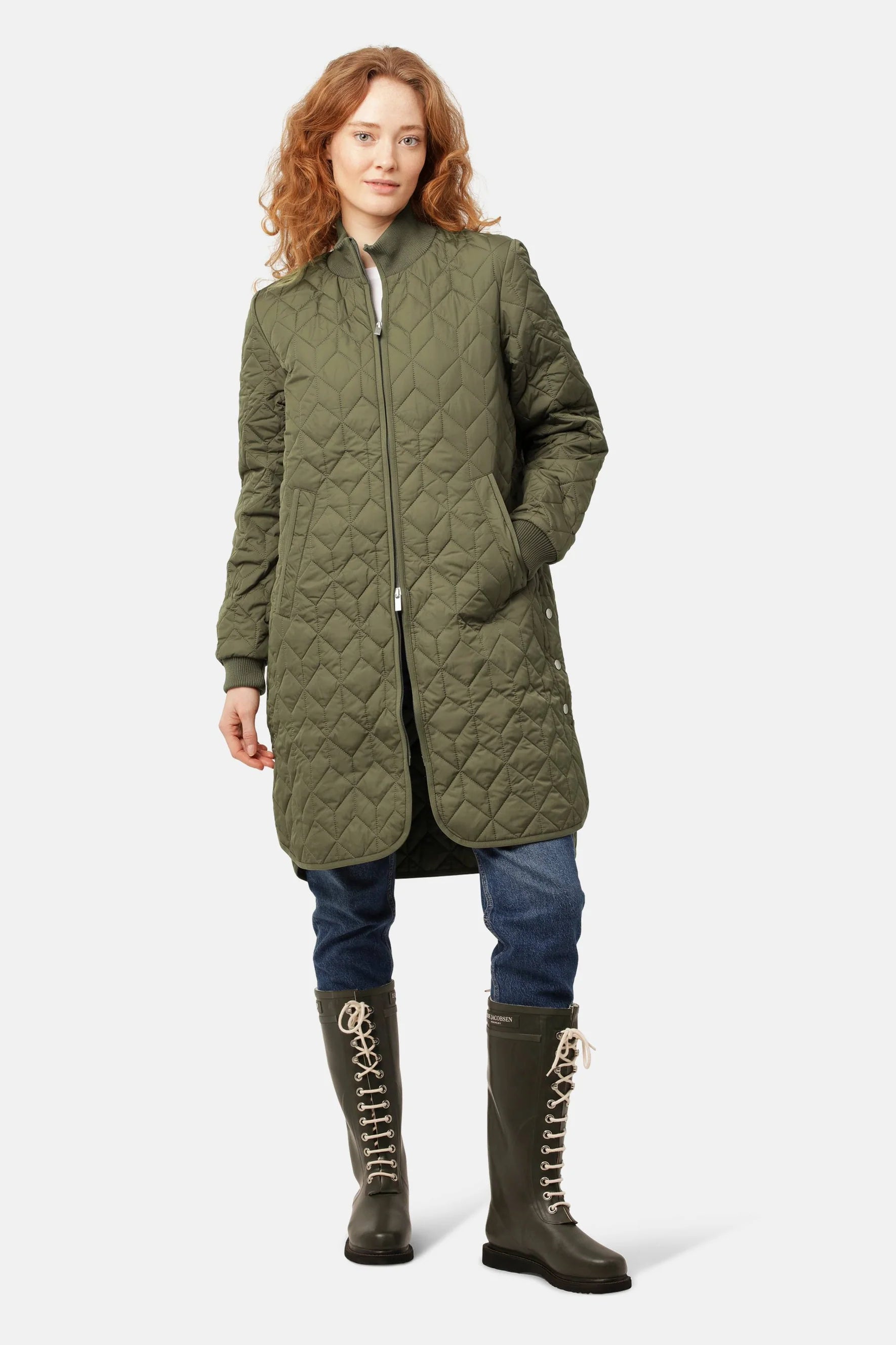 Long Padded Quilt Jacket Jackets &amp; Coats Ilse Jacobsen