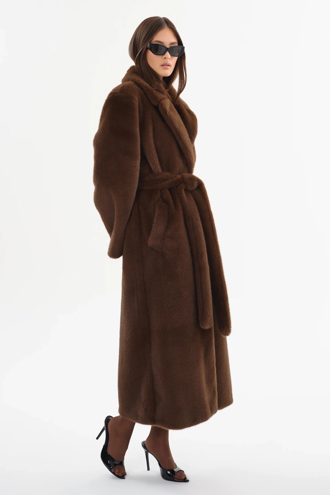 Darelle Oversized Faux Fur Maxi Coat Jackets & Coats LAMARQUE