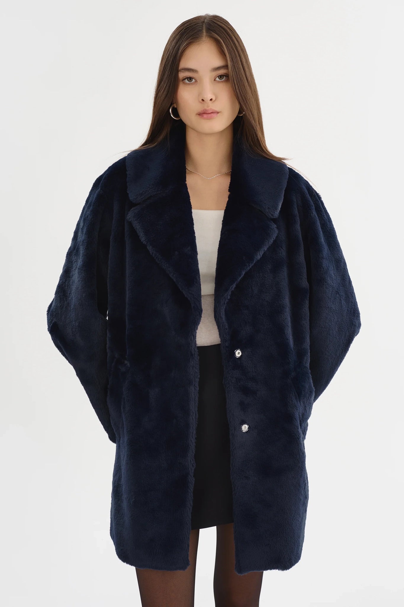 Linnea Faux Fur Coat Jackets & Coats LAMARQUE