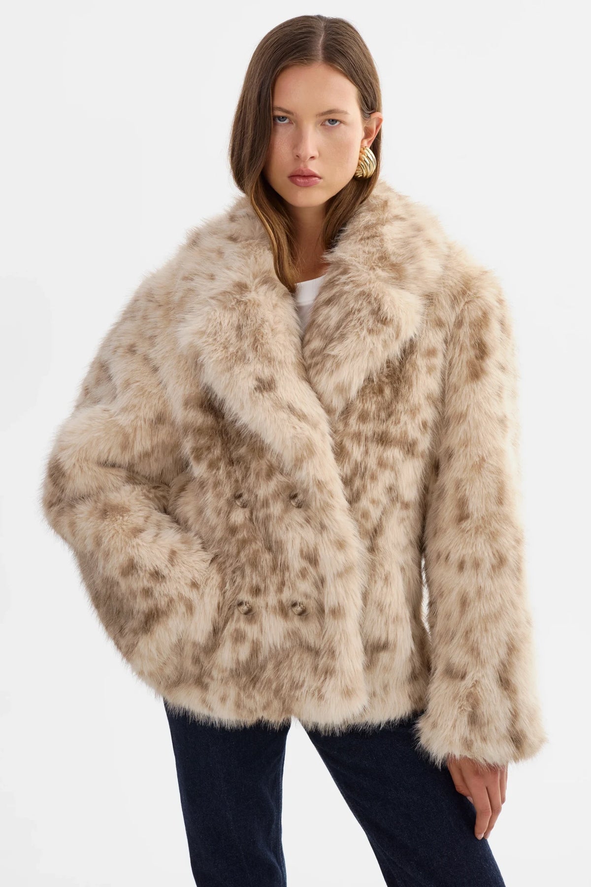 Ravenna Faux Fur Coat Jackets &amp; Coats LAMARQUE