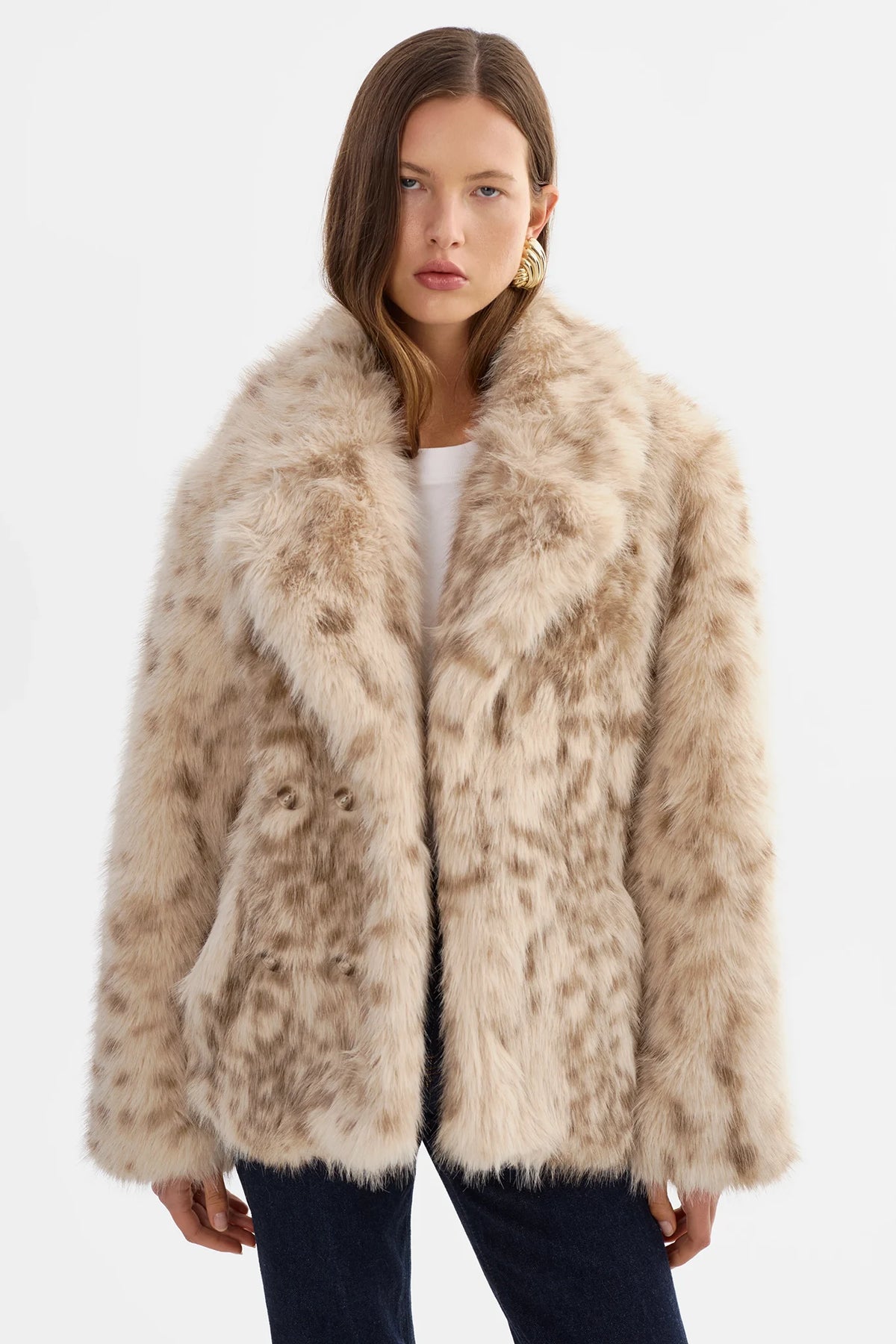 Ravenna Faux Fur Coat Jackets & Coats LAMARQUE