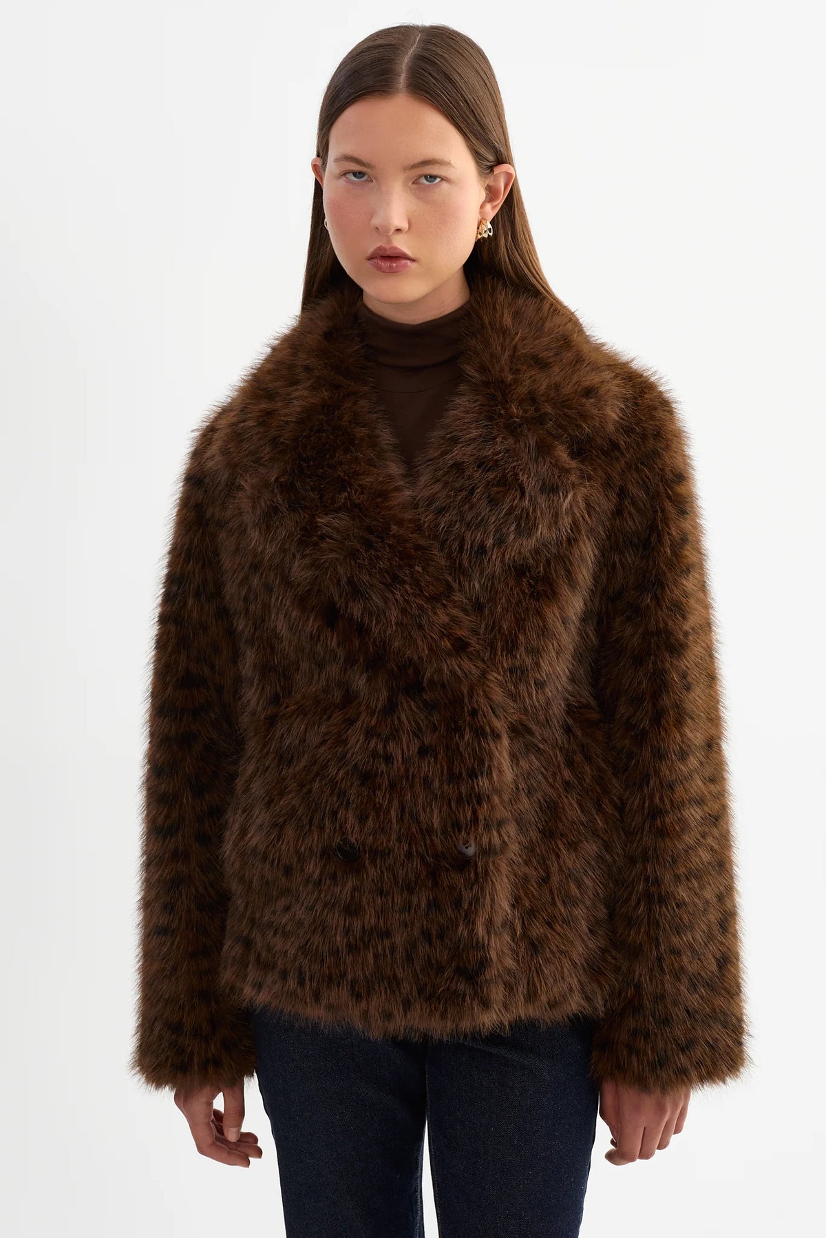 Ravenna Faux Fur Coat Jackets & Coats LAMARQUE