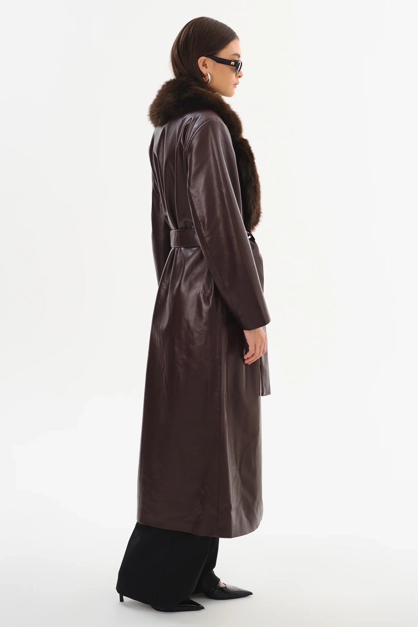 Sarita Recycled Leather Maxi Coat Jackets &amp; Coats LAMARQUE