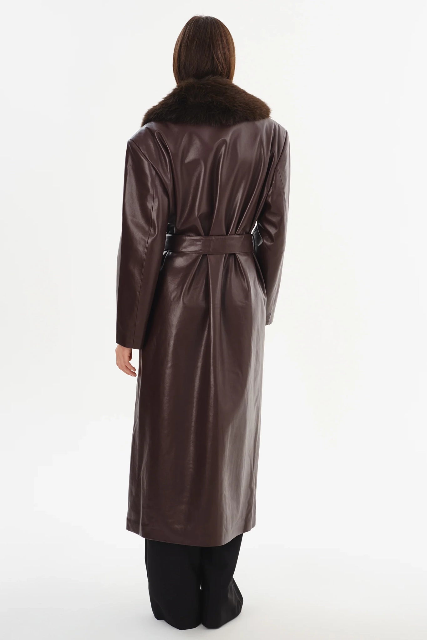 Sarita Recycled Leather Maxi Coat Jackets &amp; Coats LAMARQUE