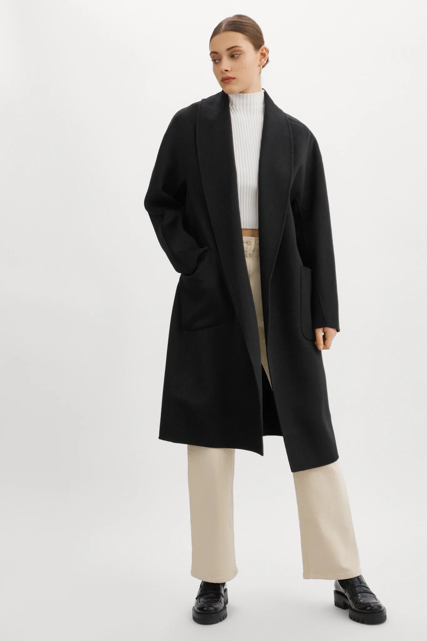 Thara Shawl Collar Coat Jackets & Coats LAMARQUE