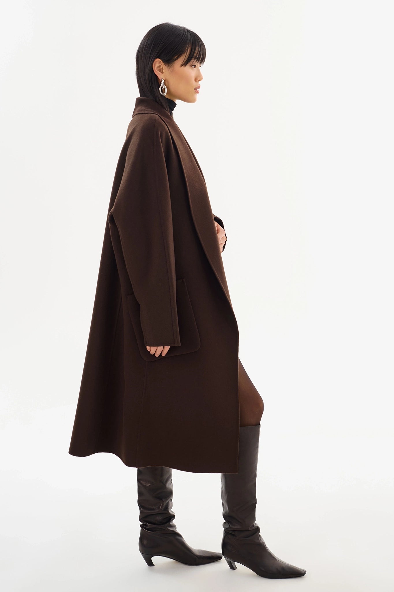 Thara Shawl Collar Coat Jackets & Coats LAMARQUE