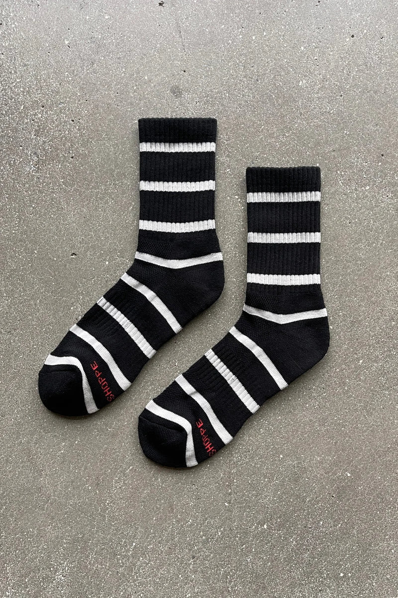 Striped Boyfriend Socks Accessories Le Bon Shoppe