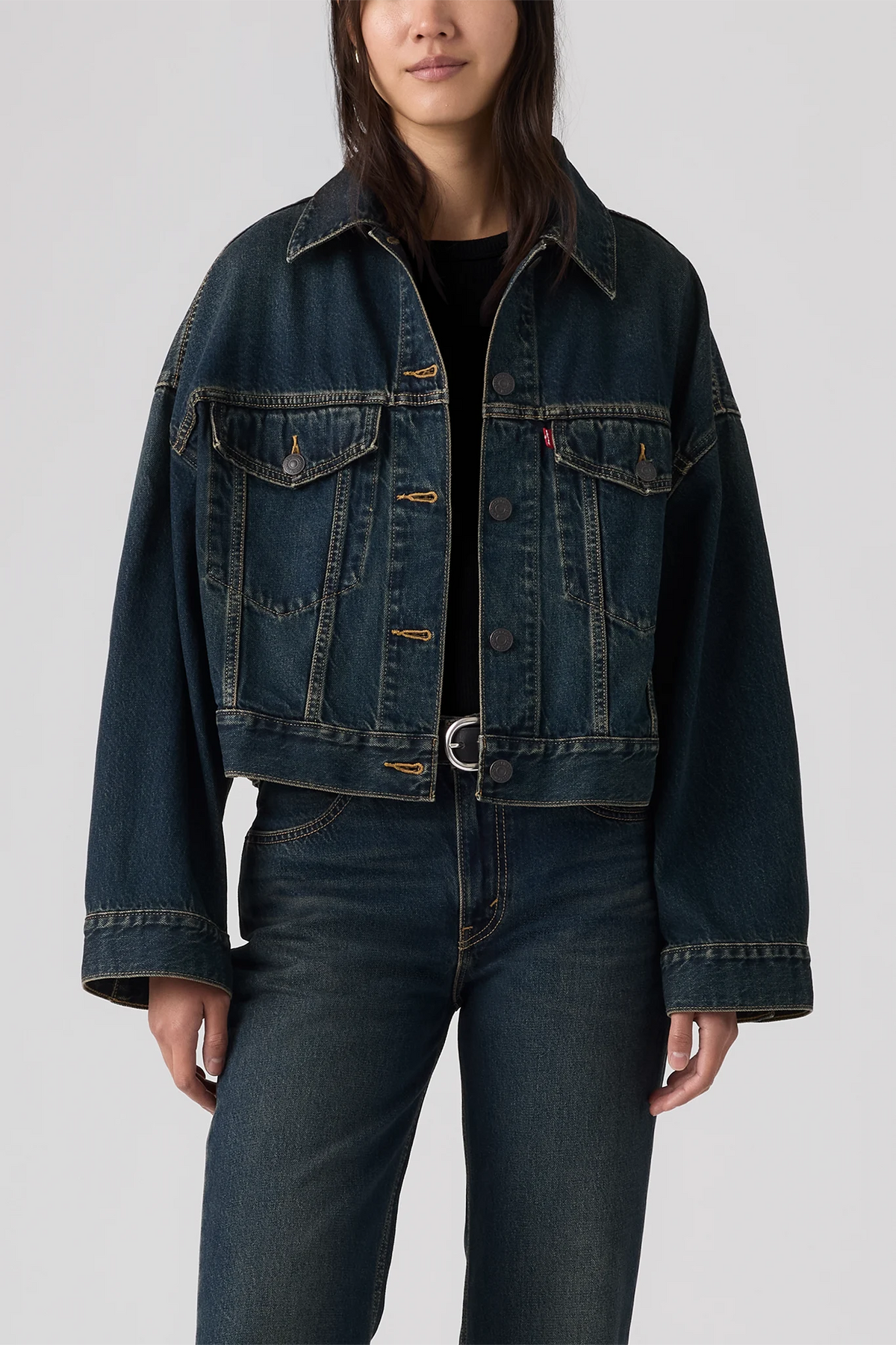 Loose Cropped Trucker Jacket Jackets &amp; Coats Levi's