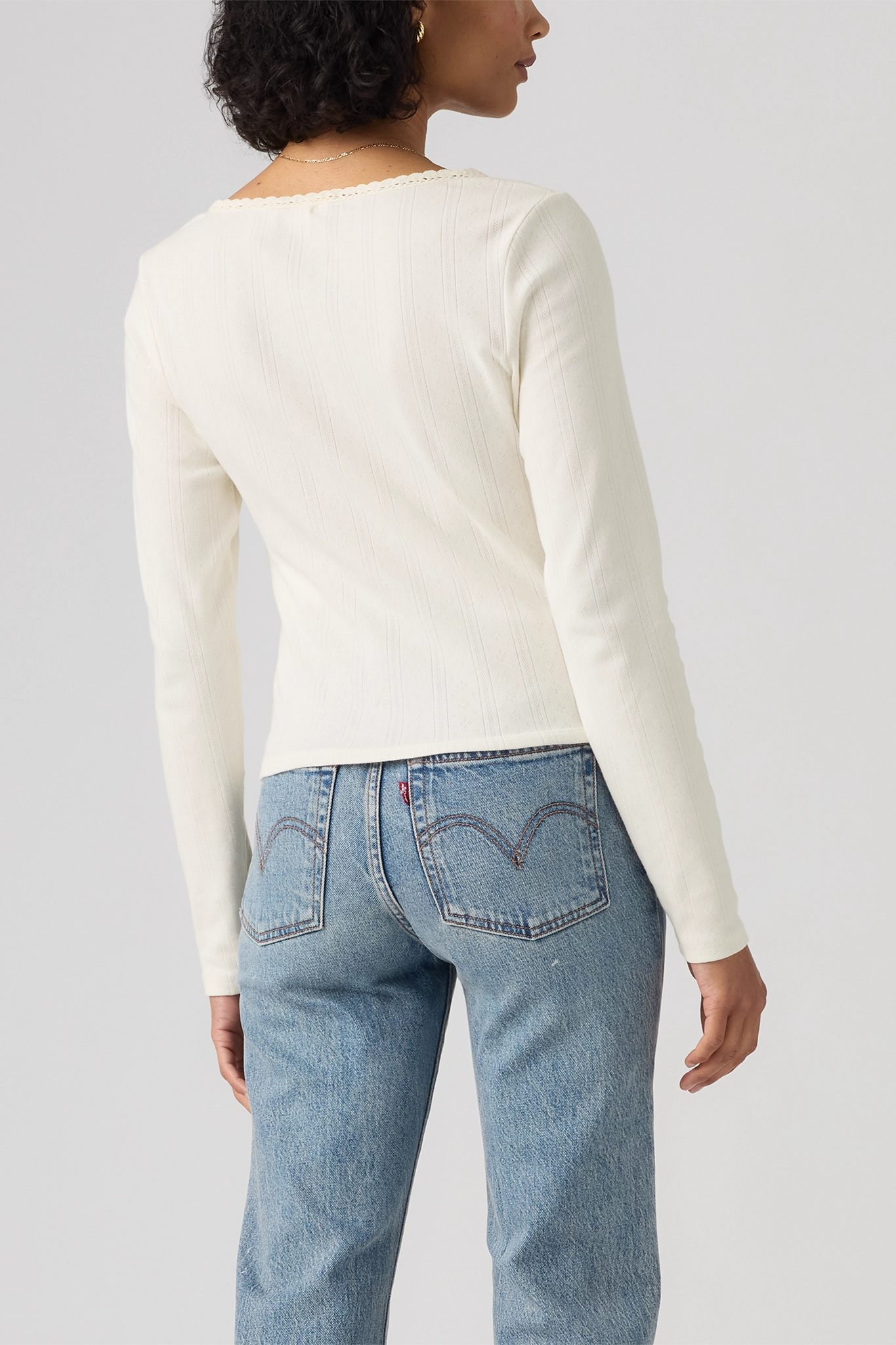 Pointelle Longsleeve Crew T-Shirts &amp; Tanks Levi's