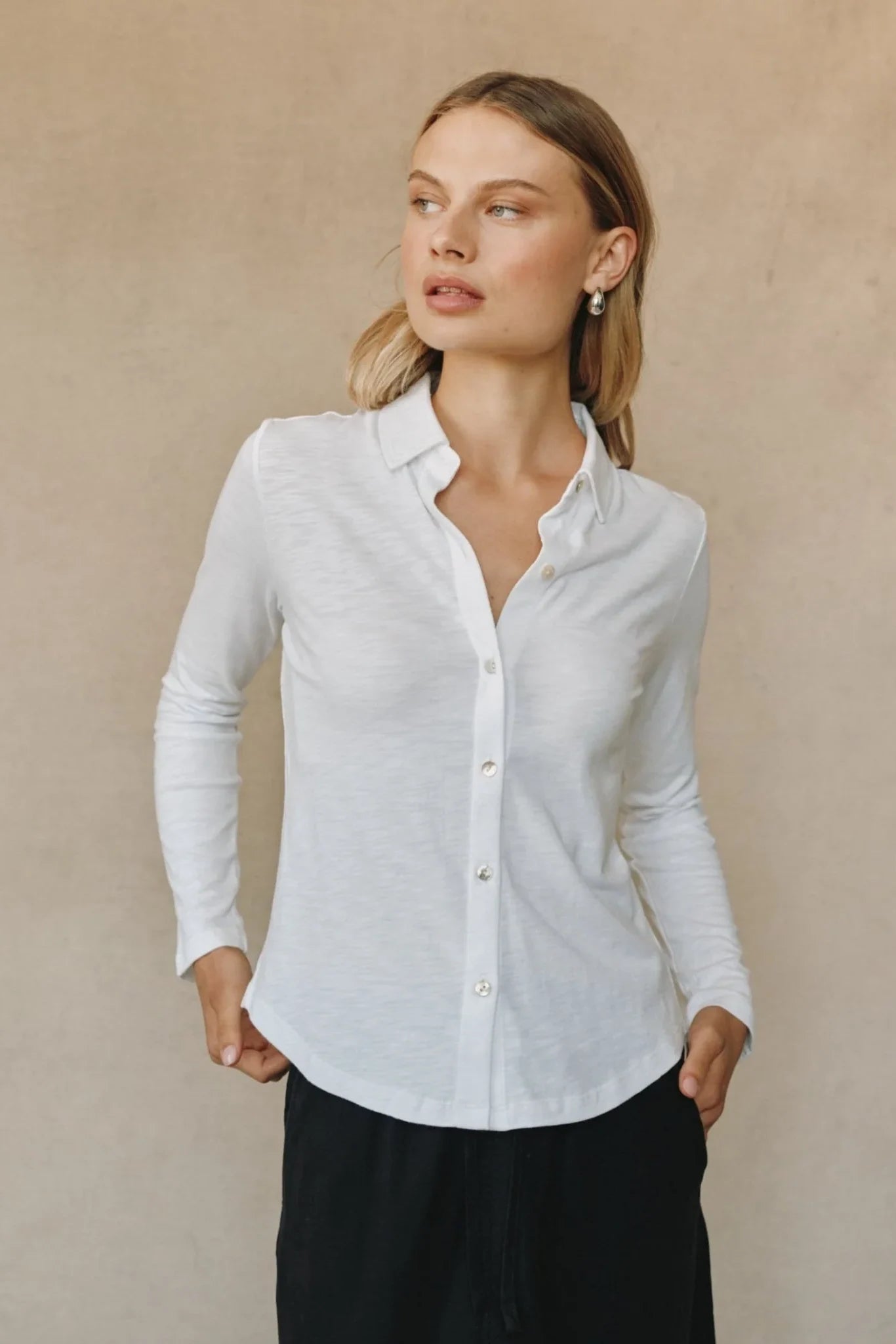 Long Sleeve Knit Button Down Tops Bella Dahl