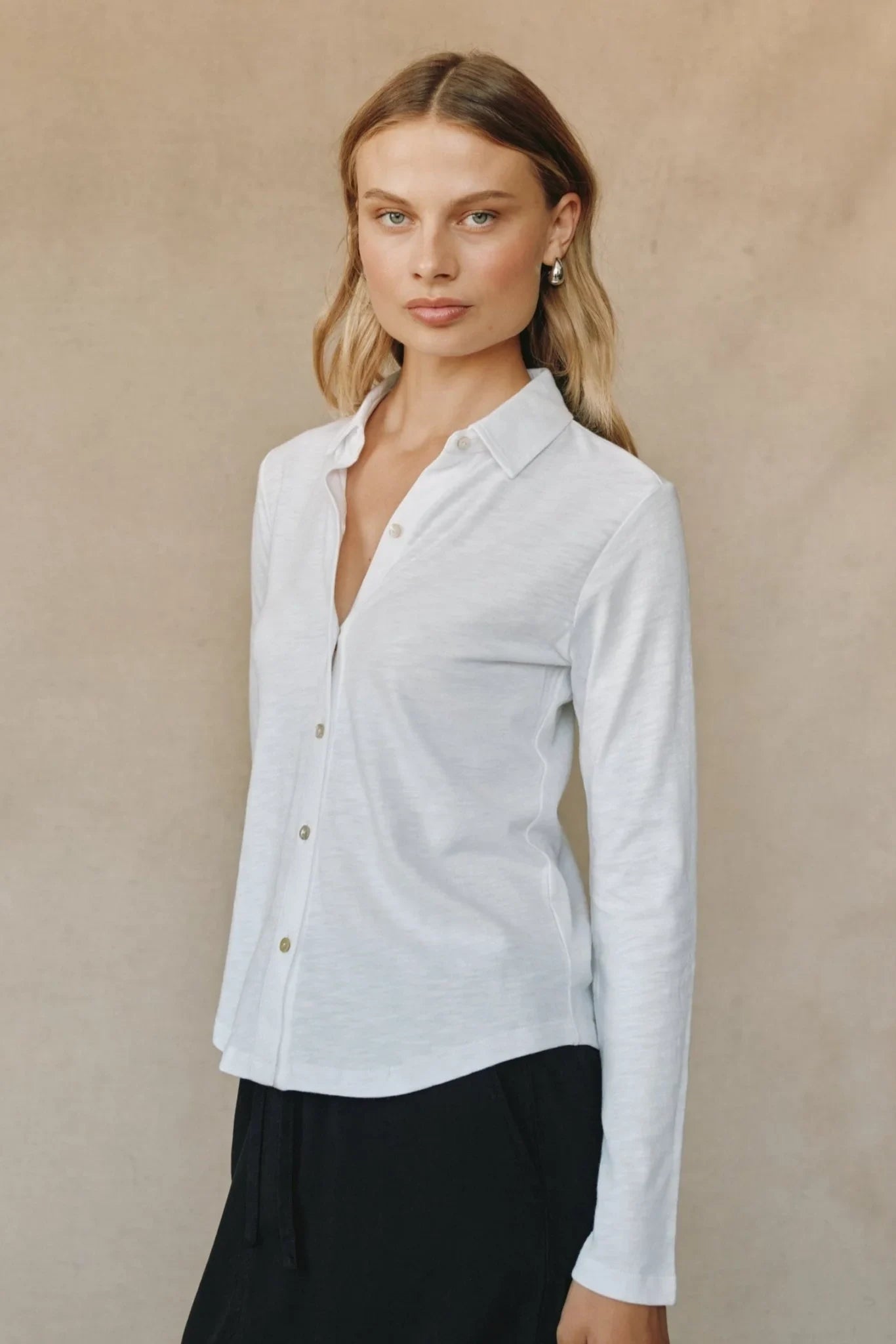 Long Sleeve Knit Button Down Tops Bella Dahl