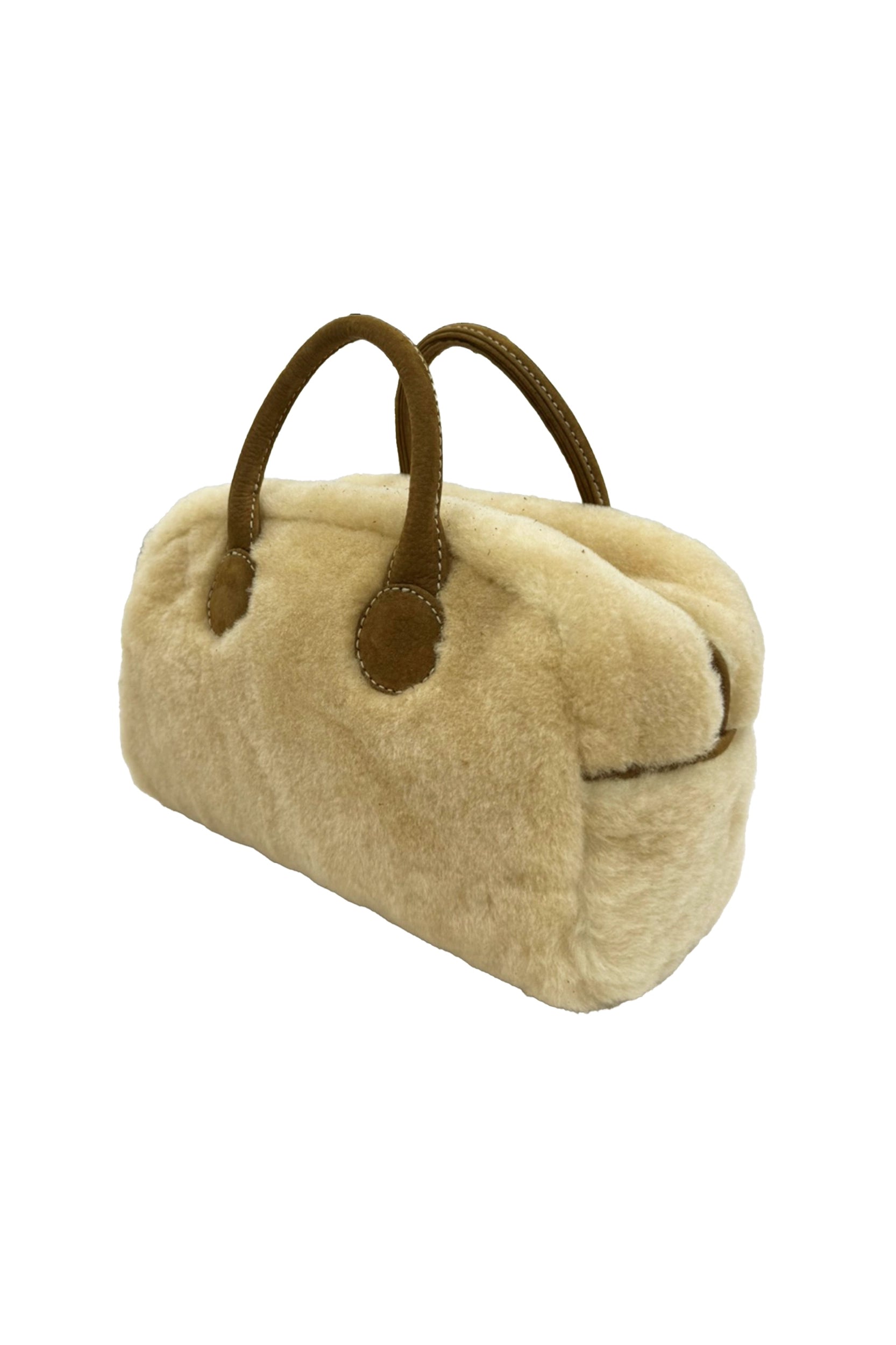 Soft Shearling Bowling Bag Accessories MARGESHERWOOD