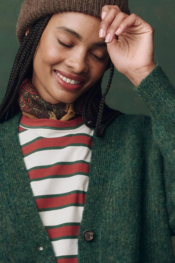 The Brushed Melange Cardigan Sweaters &amp; Knits The Great