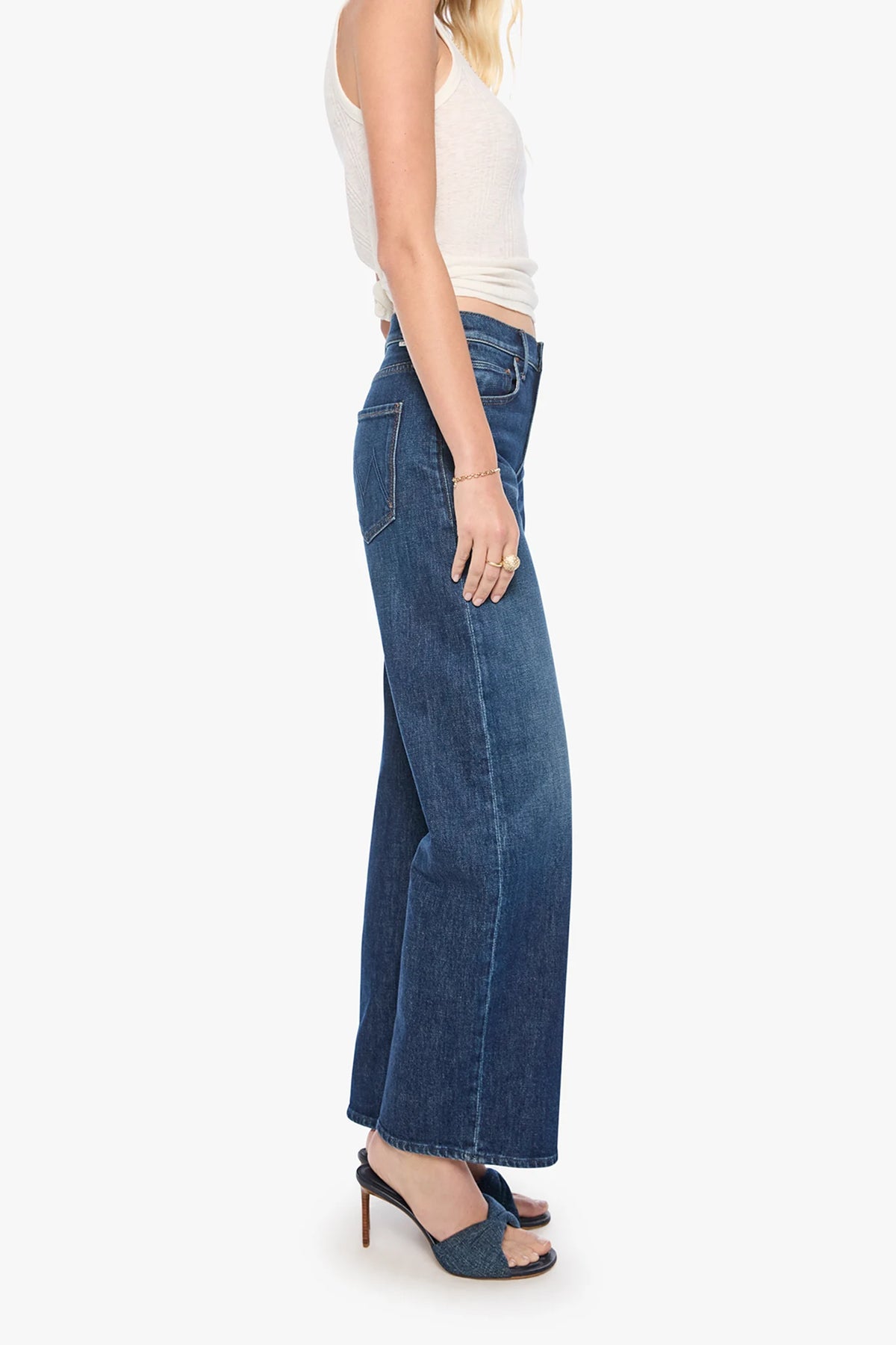 The Mid Rise Lasso Sneak Jeans Mother