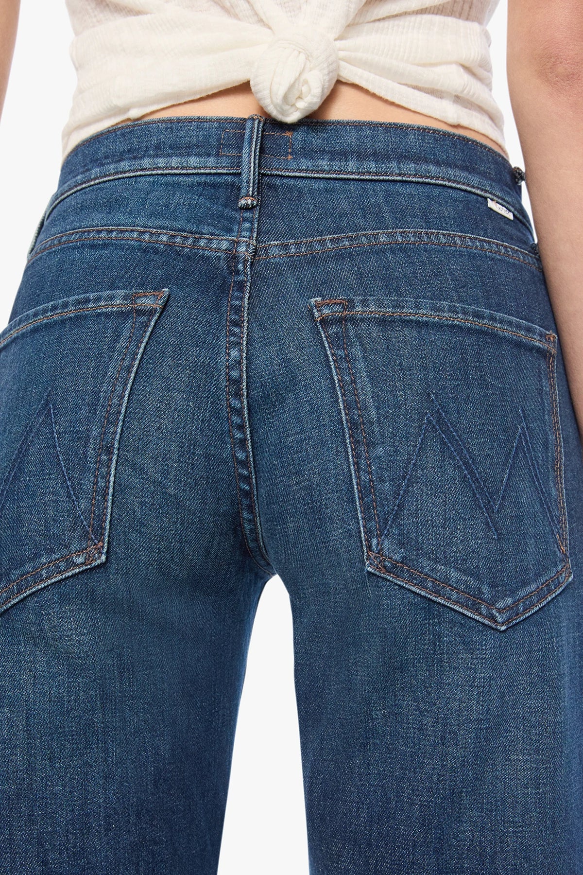 The Mid Rise Lasso Sneak Jeans Mother