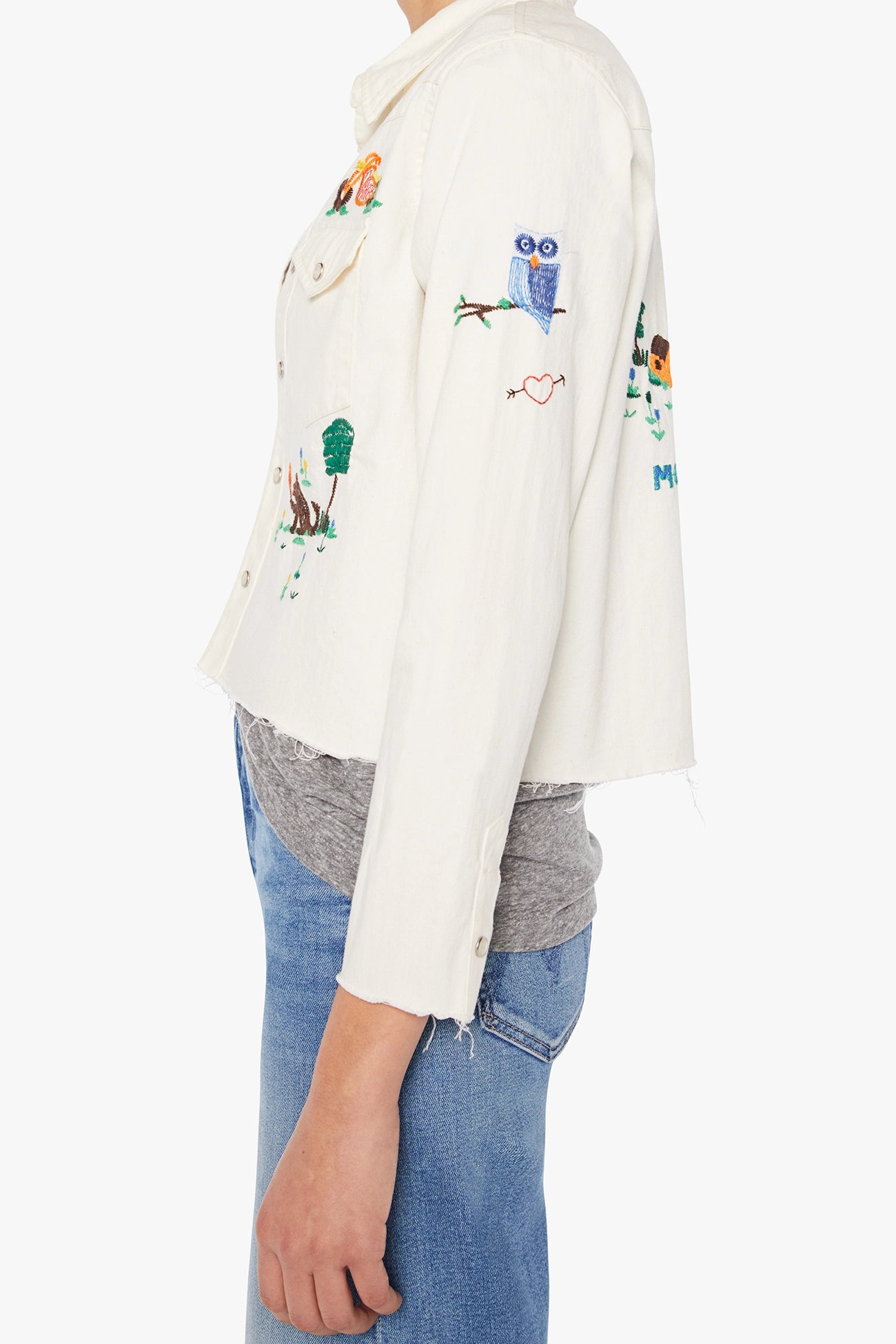 The Super Exs Crop Fray Tops MOTHER