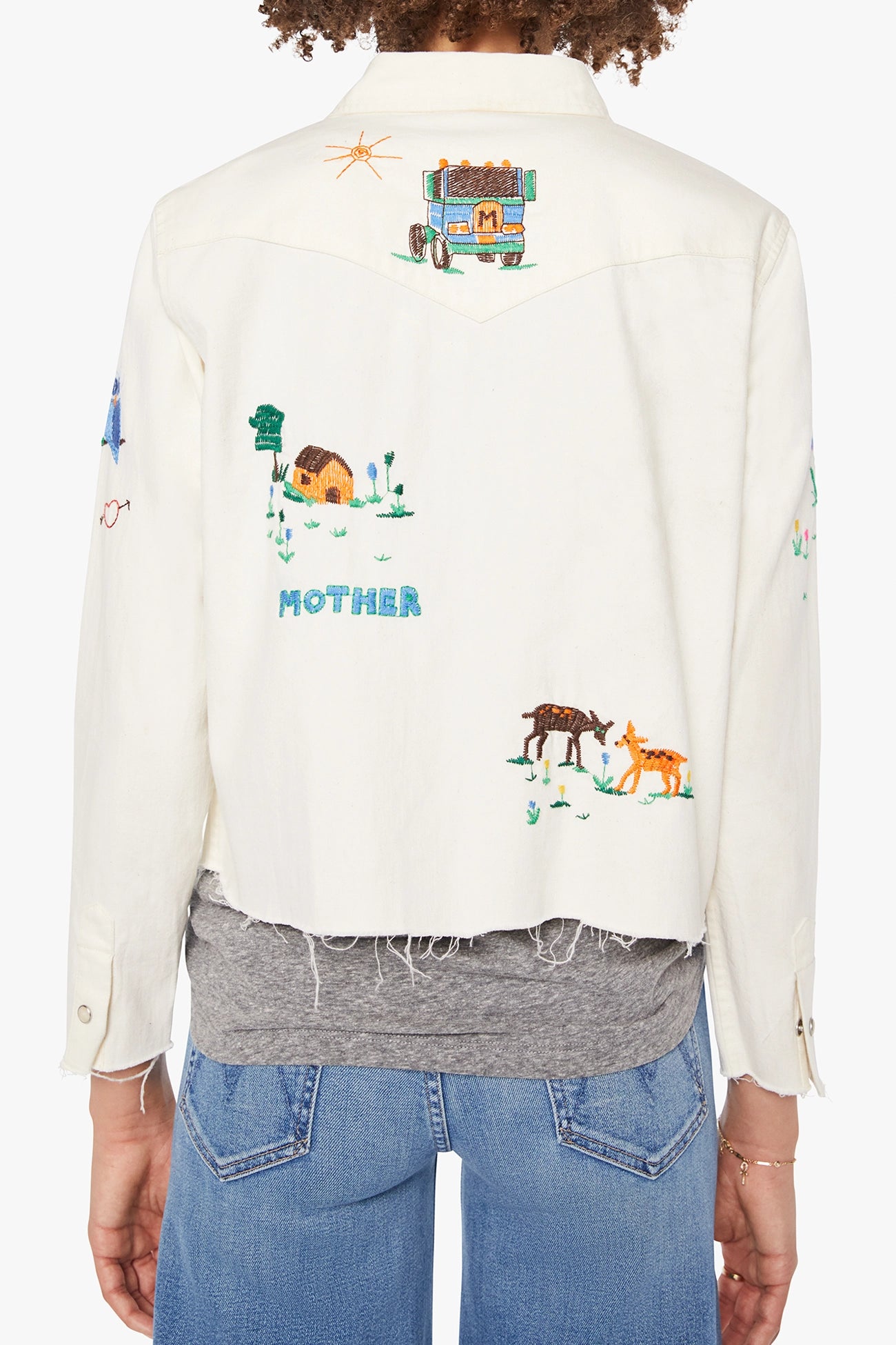 The Super Exs Crop Fray Tops MOTHER