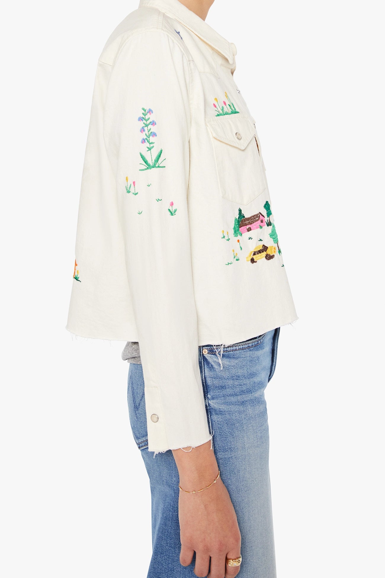 The Super Exs Crop Fray Tops MOTHER